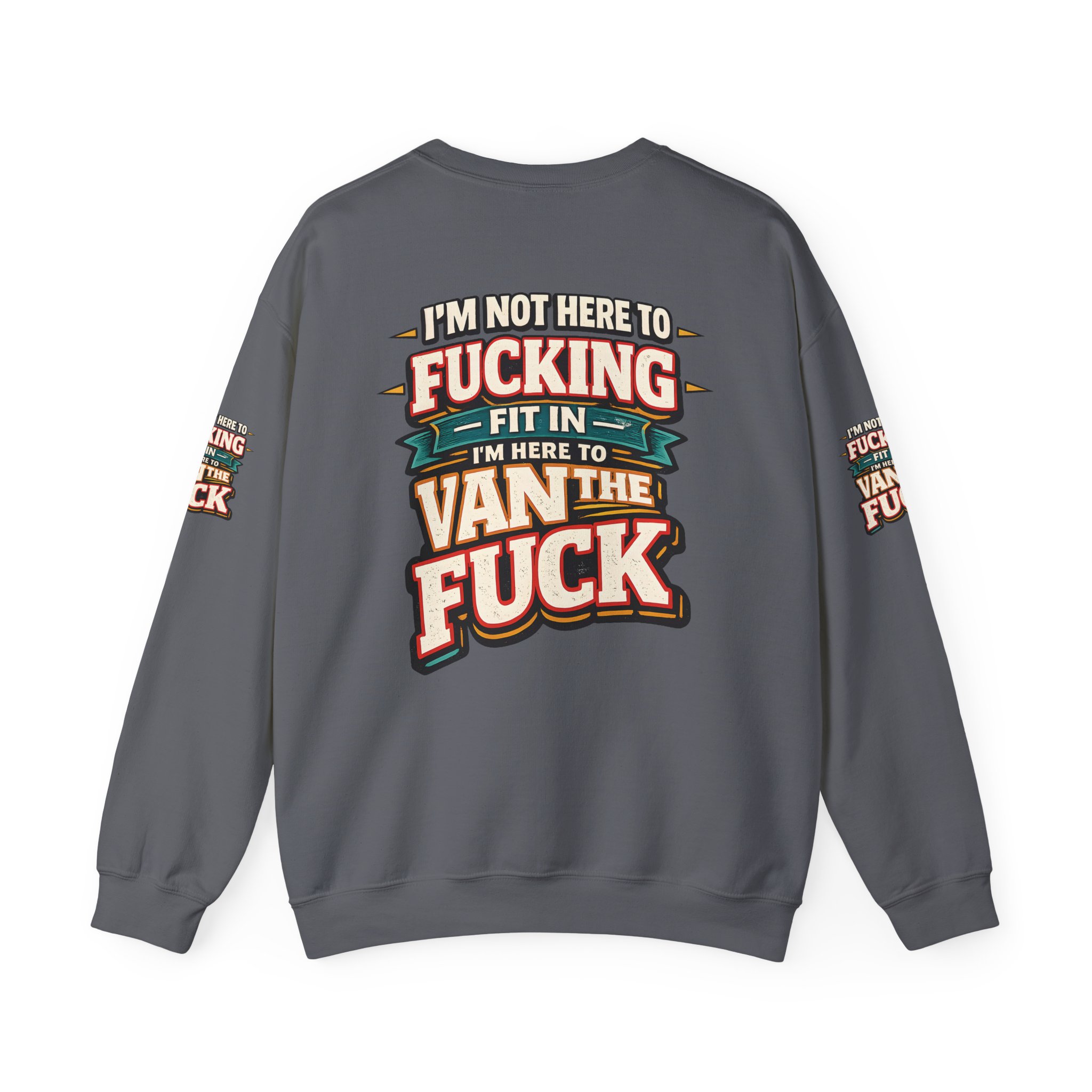 8127958871274802516_2048.jpeg Unisex Heavy Blend™ Crewneck Sweatshirt — "I´m Not Here To Fucking Fit In" Design F**K-Line
