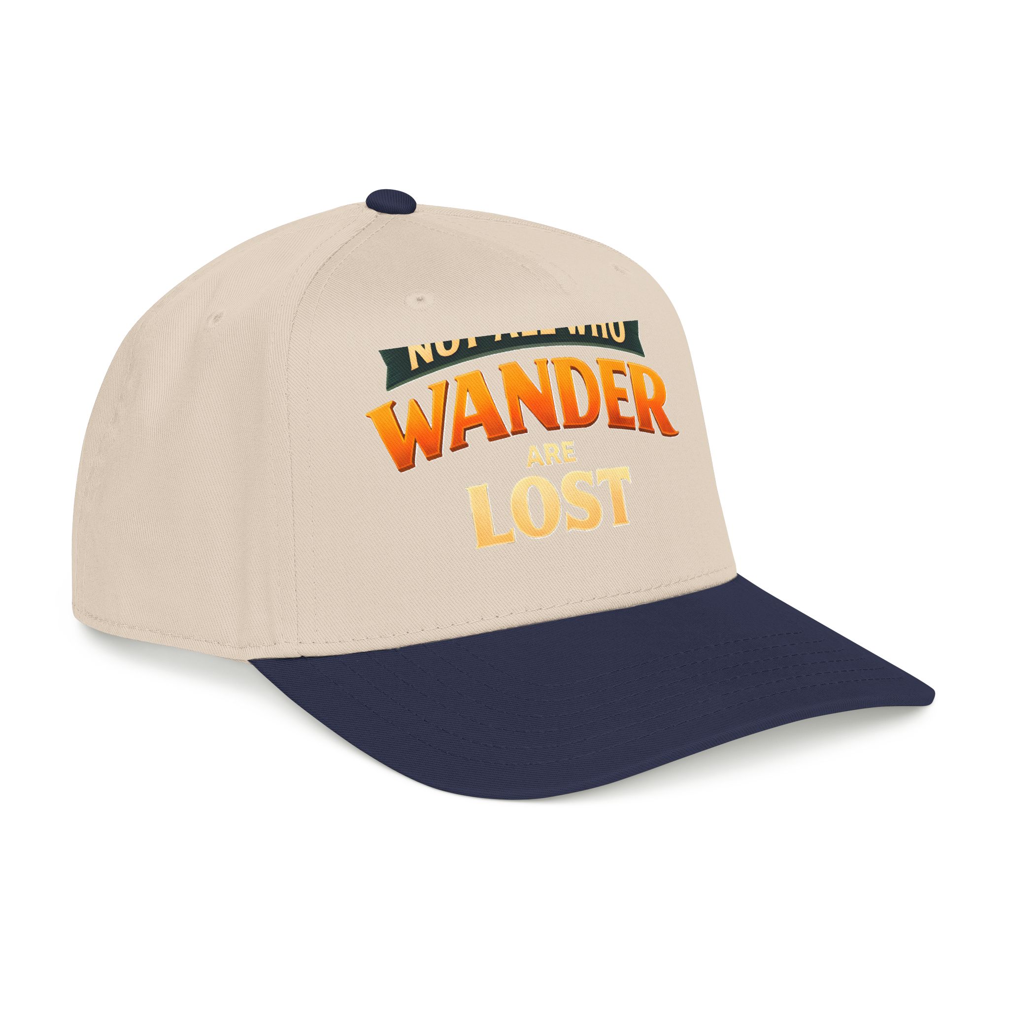 Baseball Cap - "Not All Who Wander Are Lost" Design Scenic-Line