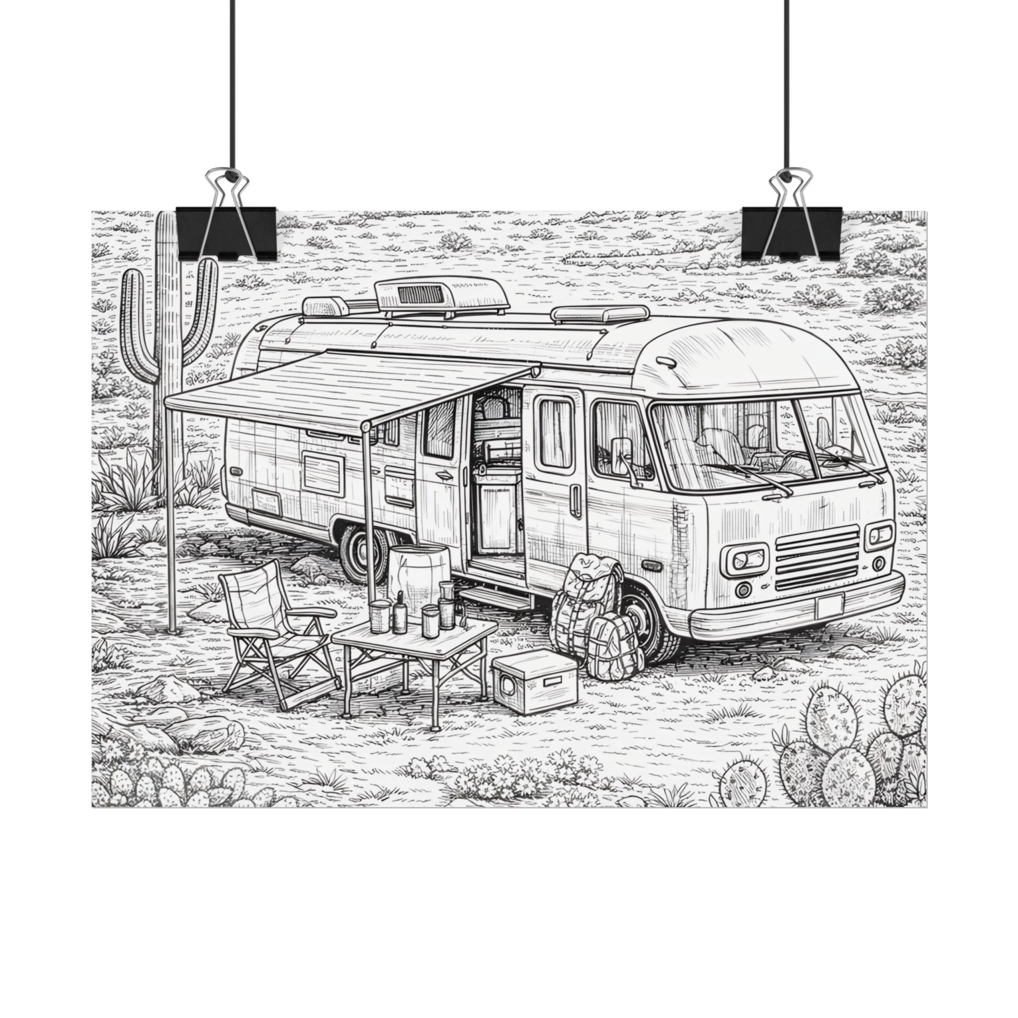 8147103166249837703_2048-1.jpeg Campervan Poster — Vintage RV Camping Landscape Wall Art