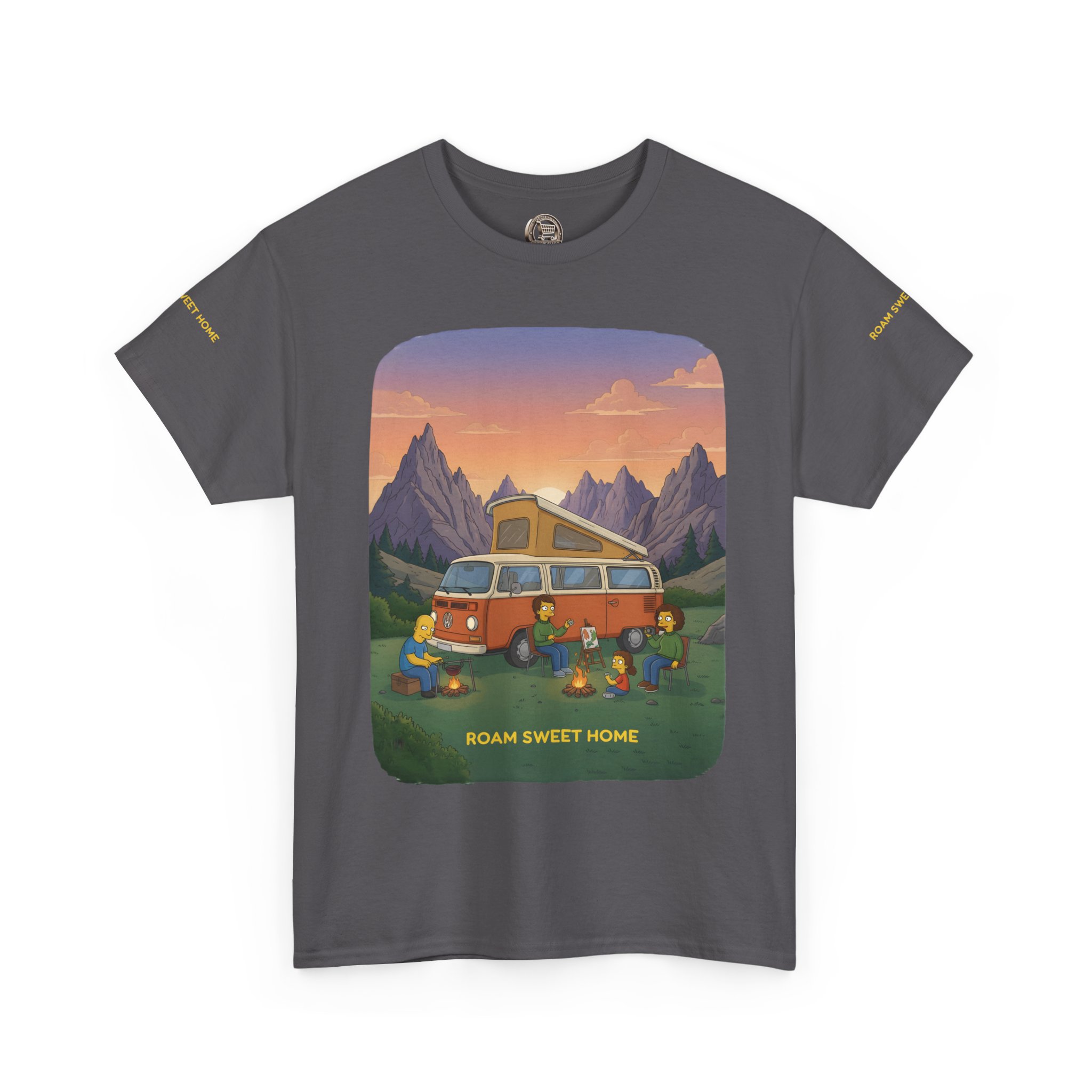 Unisex Heavy Cotton Tee — "Roam Sweet Home" Design Sitcom-Line