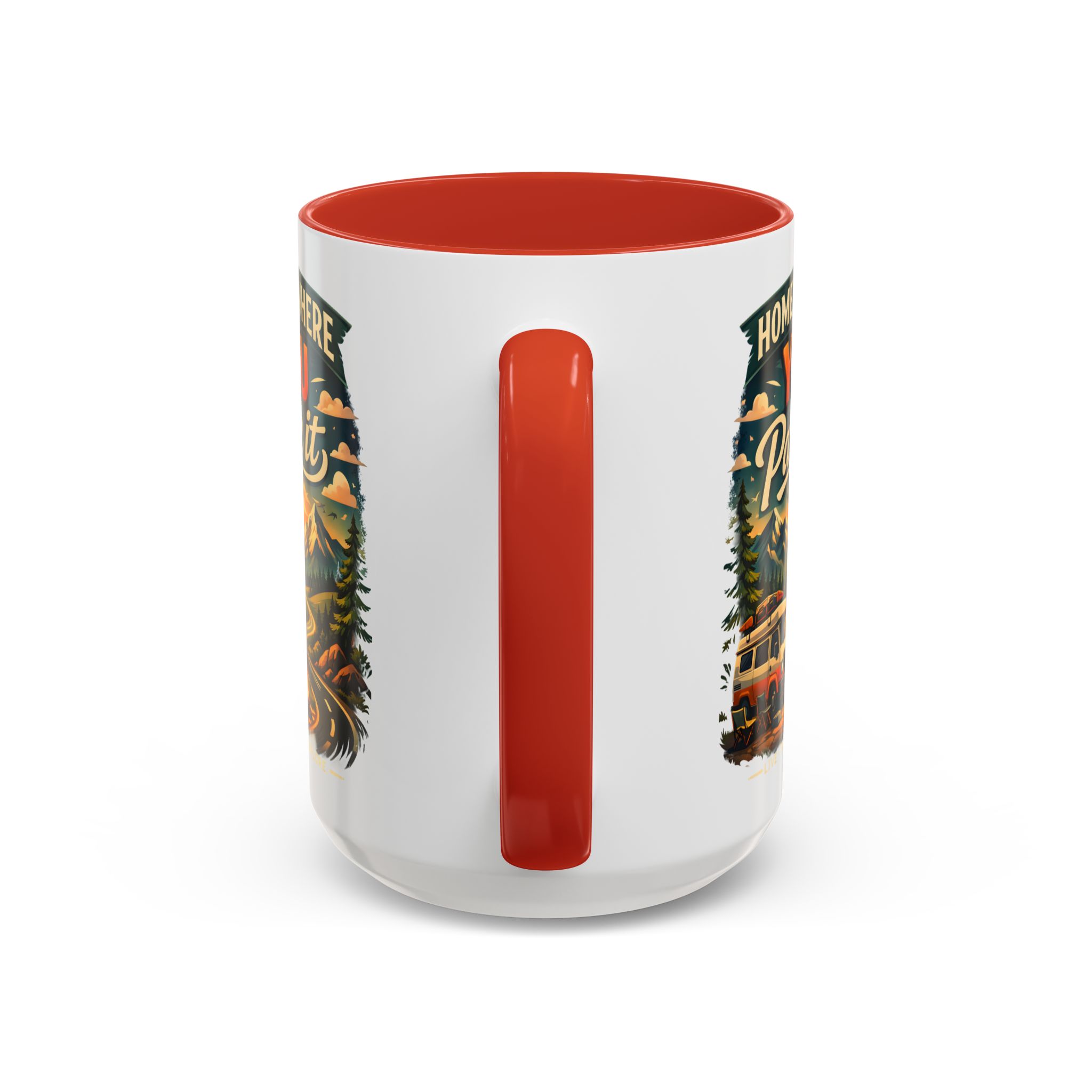 8162006936043167015_2048.jpeg Accent Coffee Mug (11, 15oz) — "Home Is Where You Park It" Design Scenic-Line