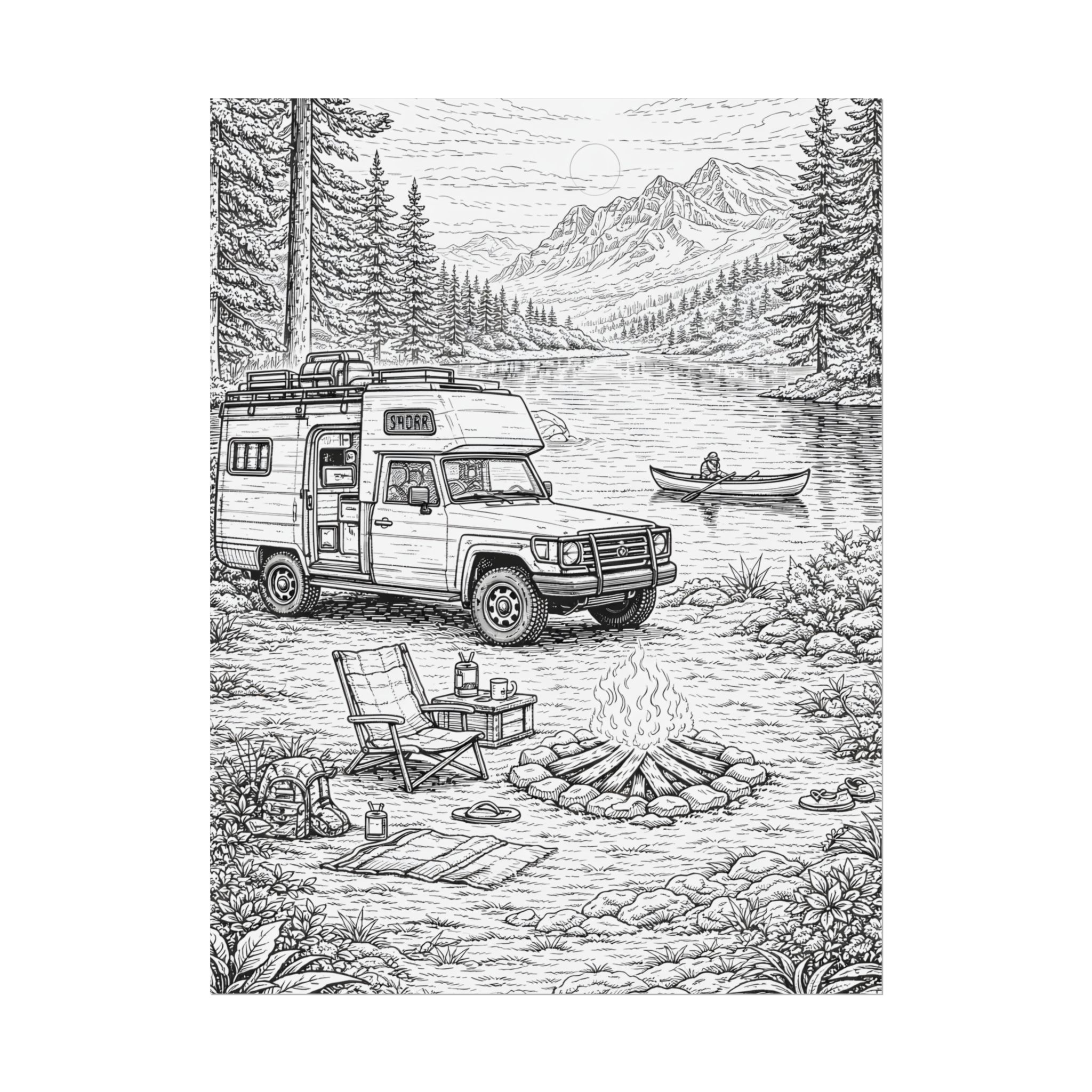 8175860734999269837_2048-1.jpeg Campervan Poster — Vintage RV Camping Landscape Wall Art