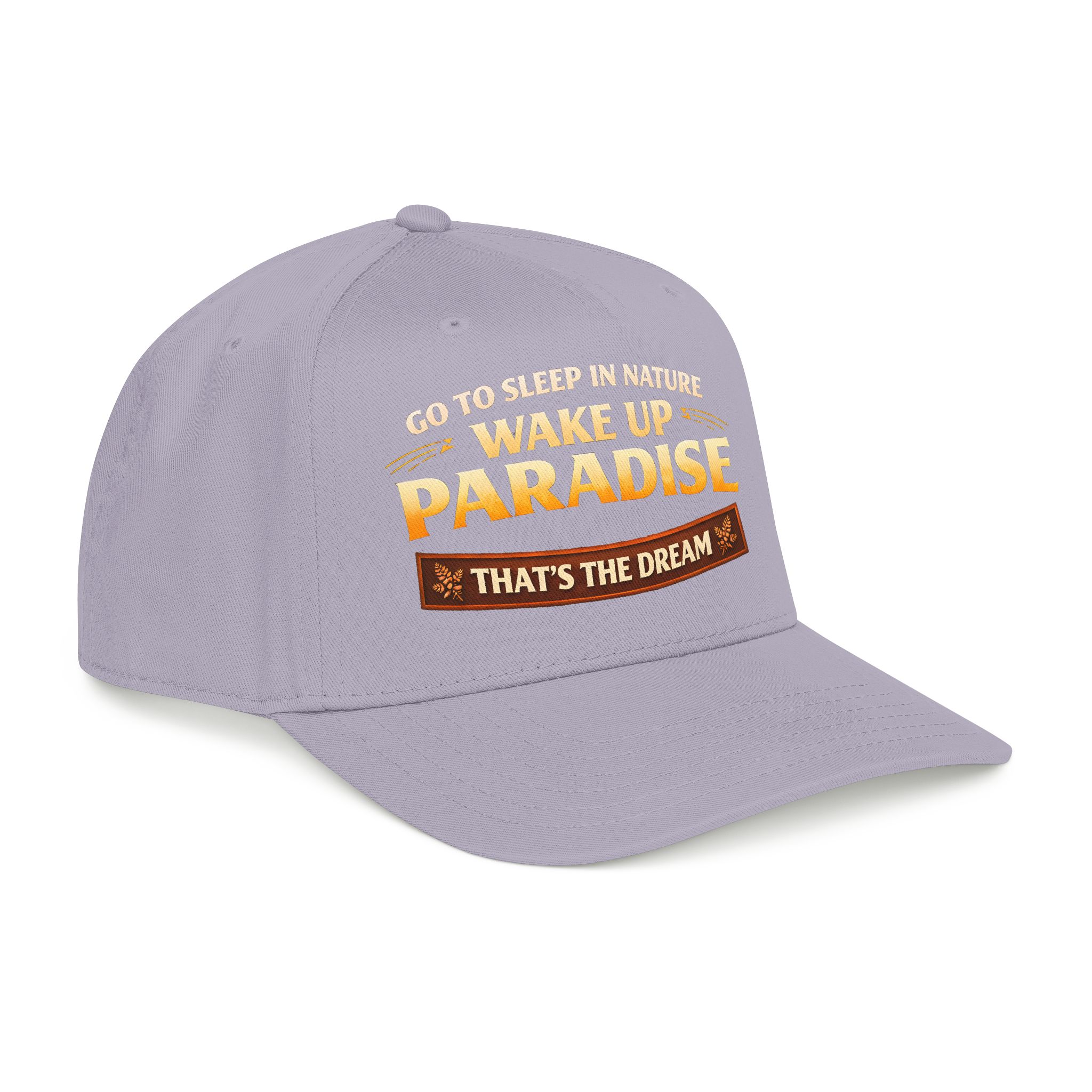 Baseball Cap - "Go sleep Nature-Wake Up Paradise" Design Scenic-Line