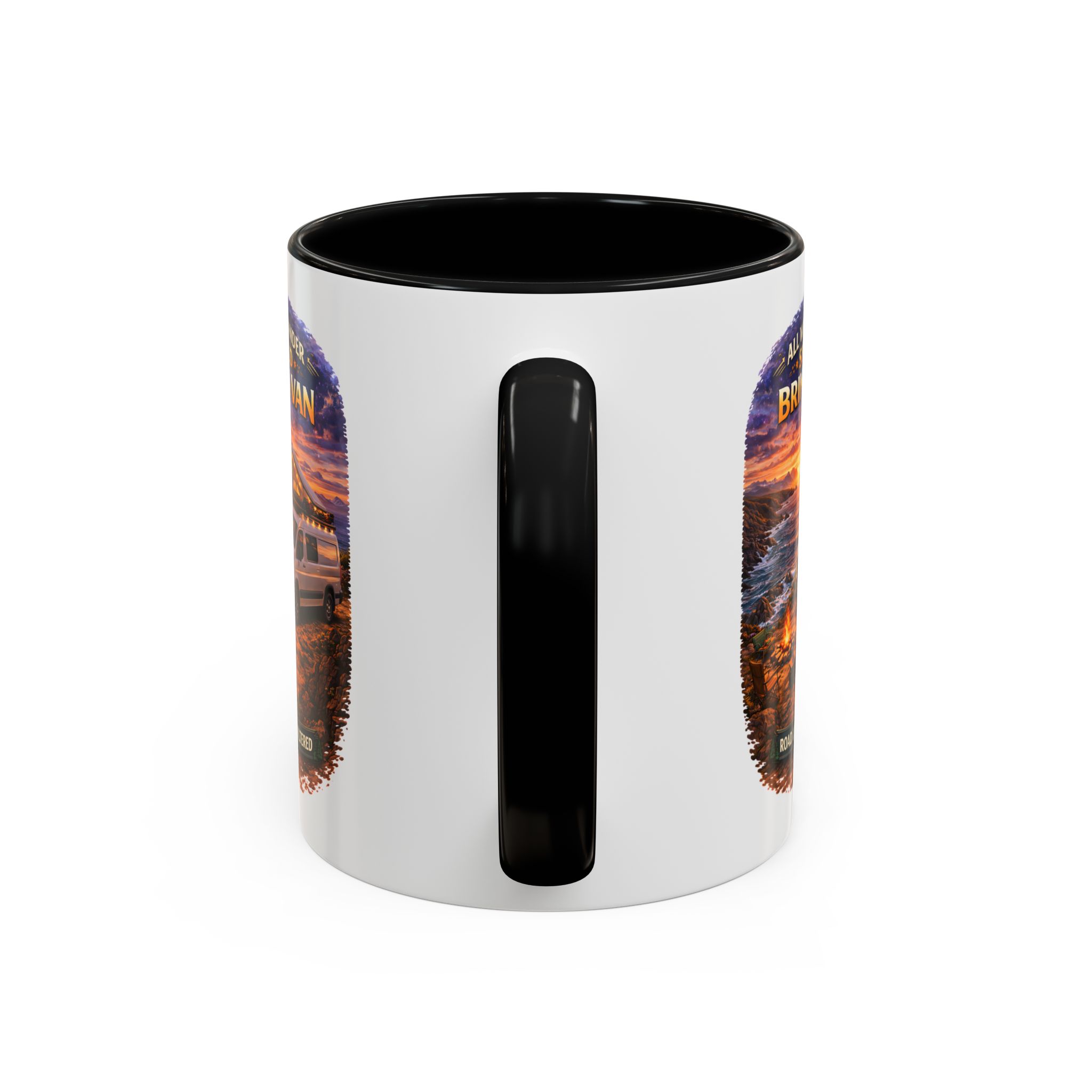 8183120735663240959_2048.jpeg Accent Coffee Mug (11, 15oz) — "All Who wander Should Bring A Van" Design Scenic-Line