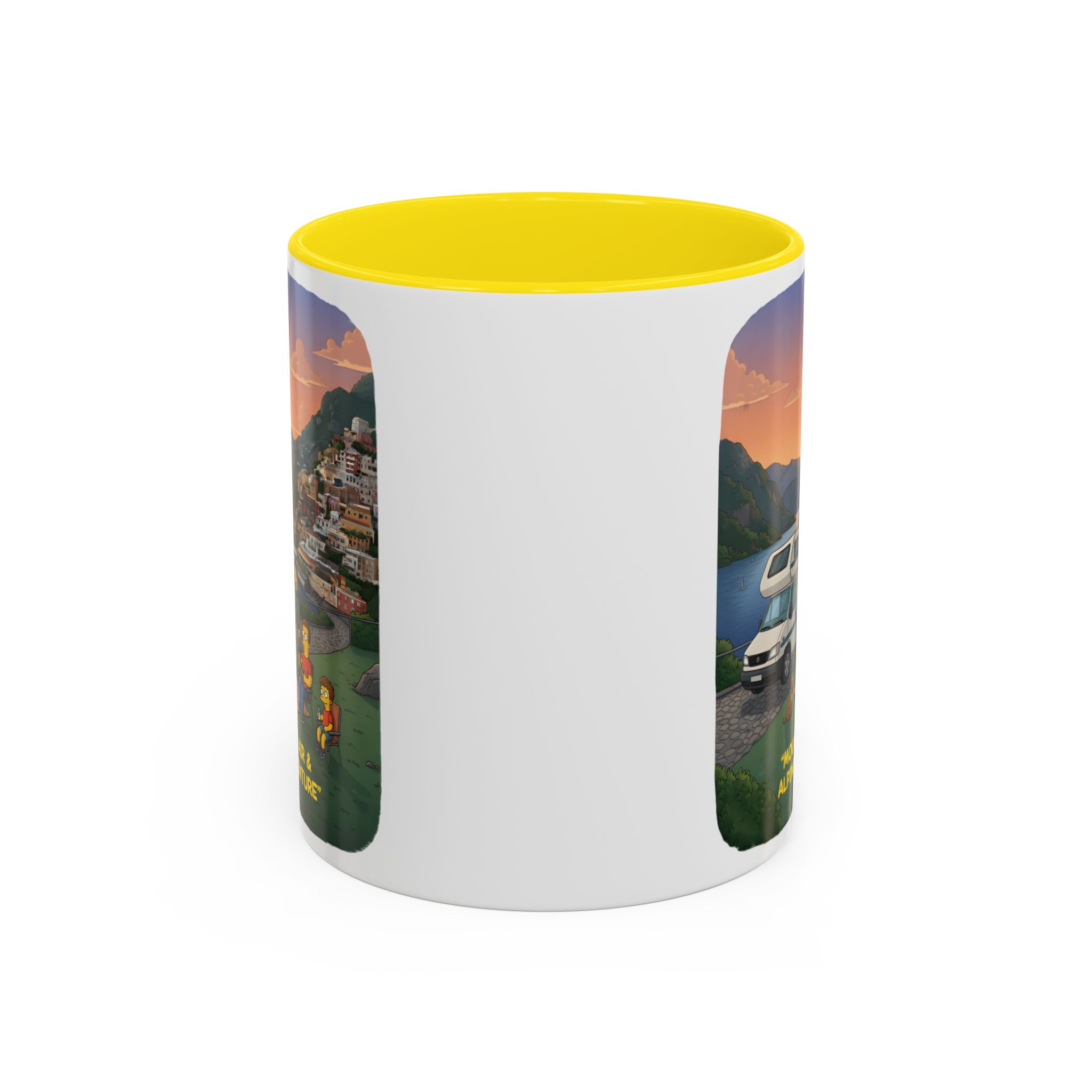Accent Coffee Mug (11, 15oz) — "Mountain Air-Alpine Adventure" Design Sitcom-Line
