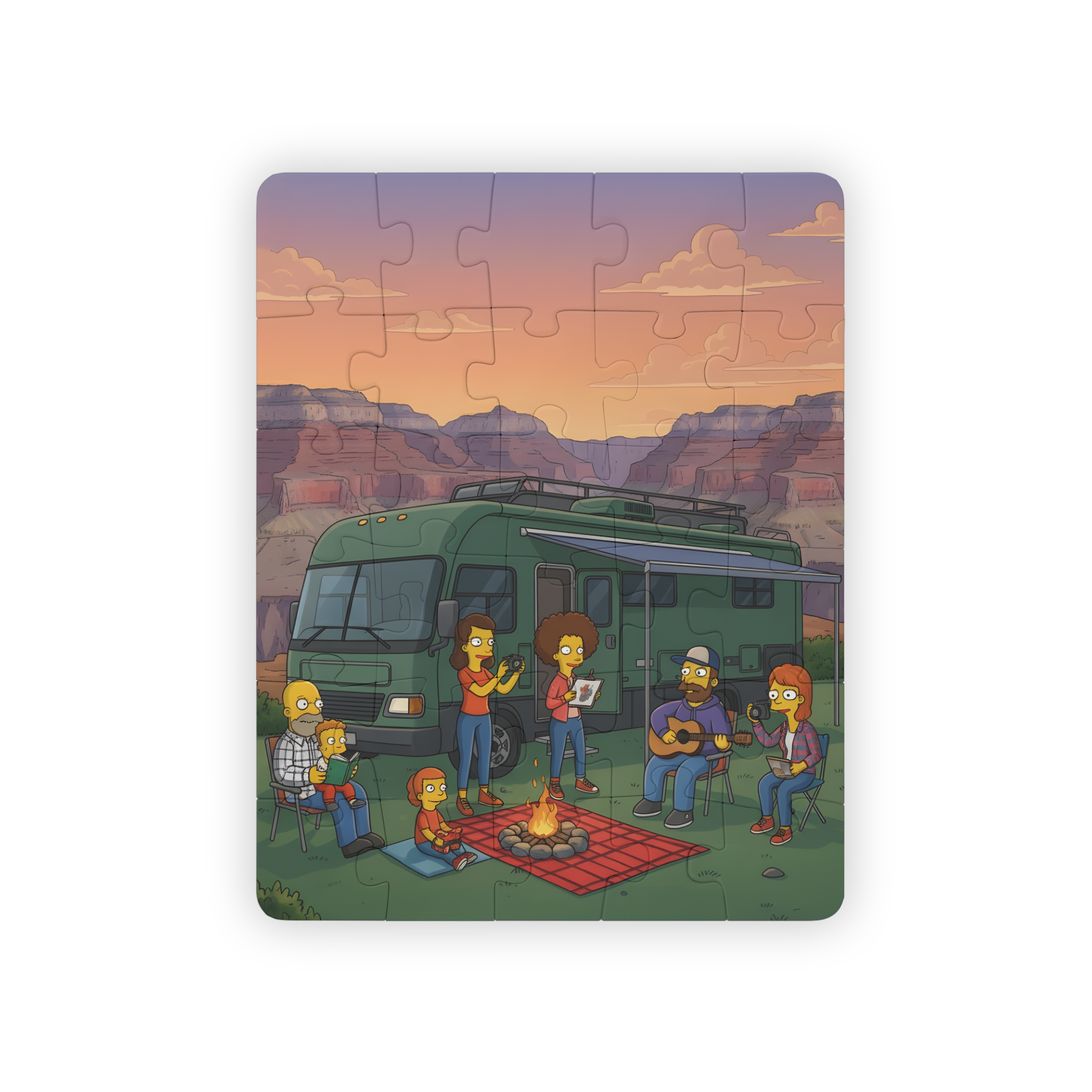 Kids' 30‑Piece Camping Puzzle — Scenic Campfire Jigsaw