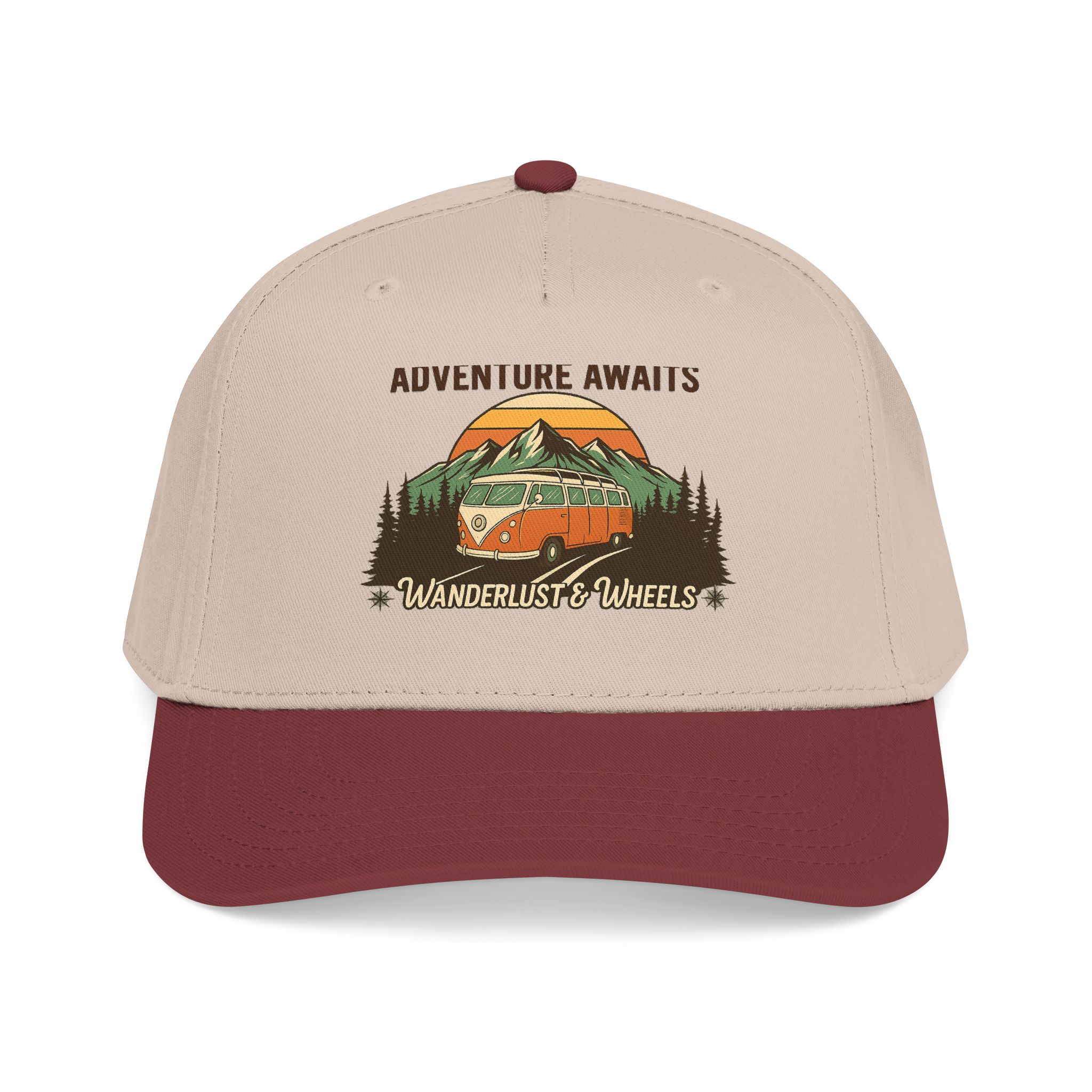 Baseball Cap - "Home Is Where You Adventure Awaits" Mid Profile Baseball Cap