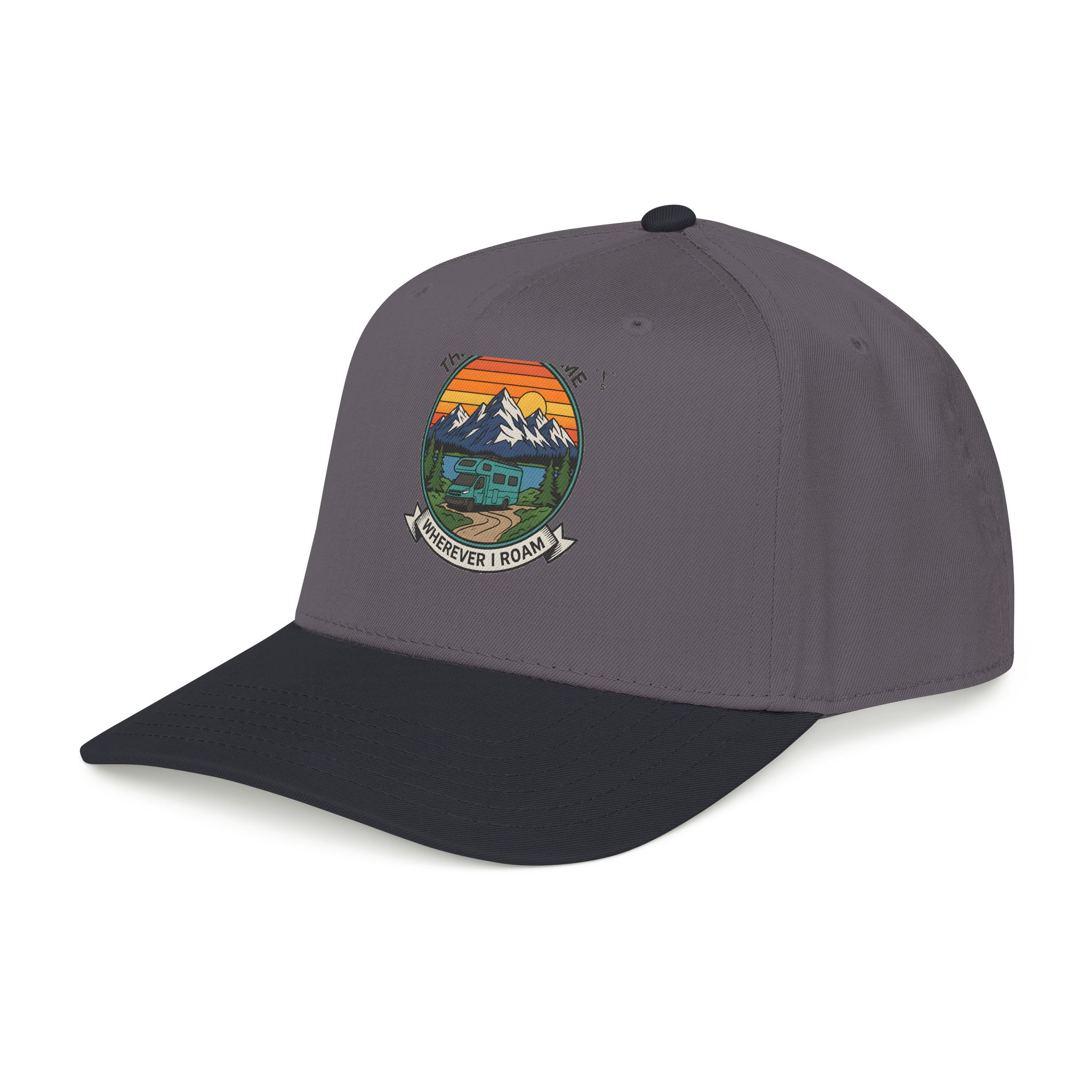 Baseball Cap — "The Road Is Home, Wherever I Roam"