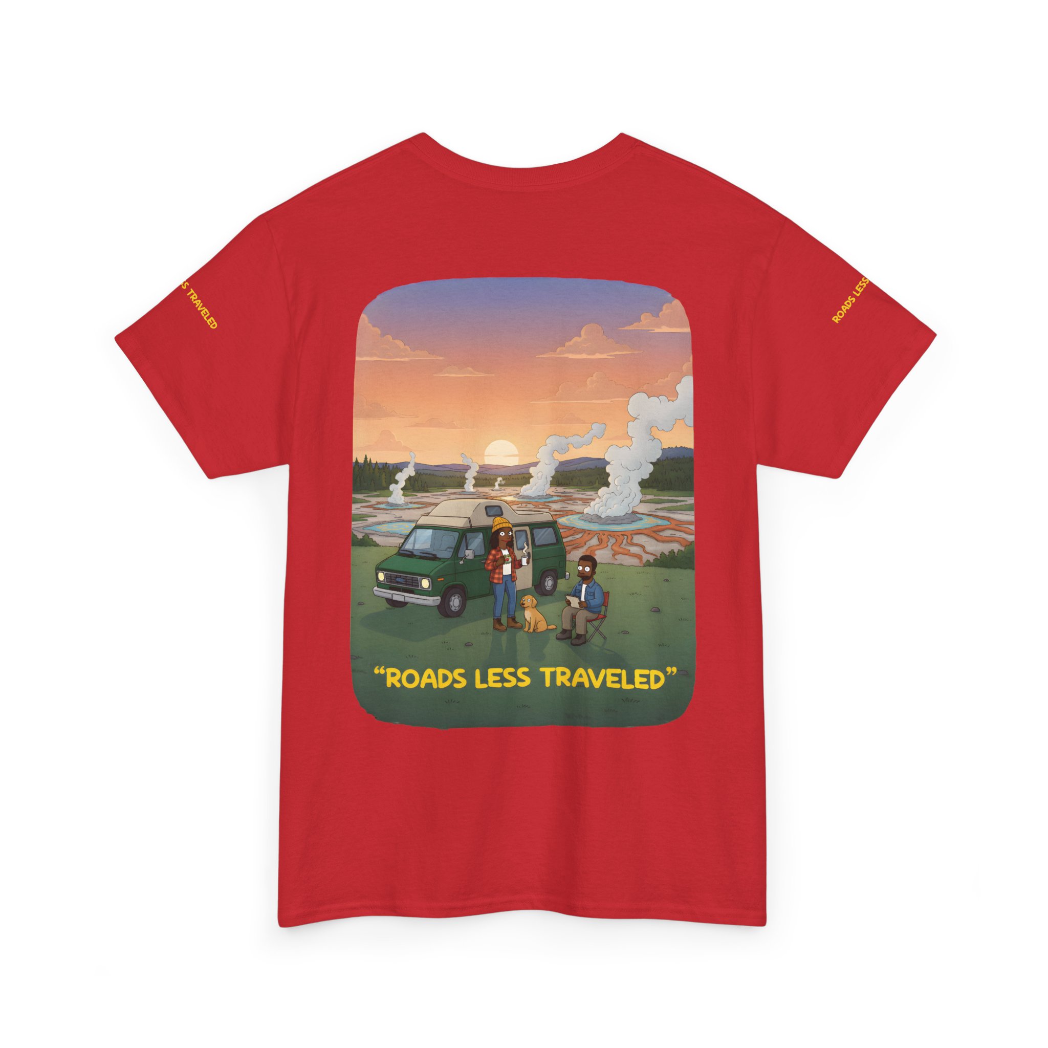 8236092893185542142_2048.jpeg Unisex Heavy Cotton Tee — "Roads Less Traveled" Design Sitcom-Line