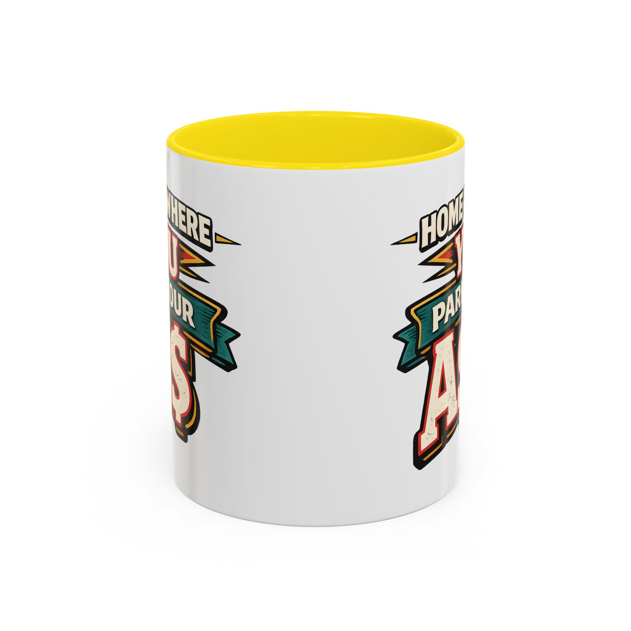 8243395018298660324_2048.jpeg Accent Coffee Mug (11, 15oz) — "Home Is Where You Park Your Ass" Design F**K-Line