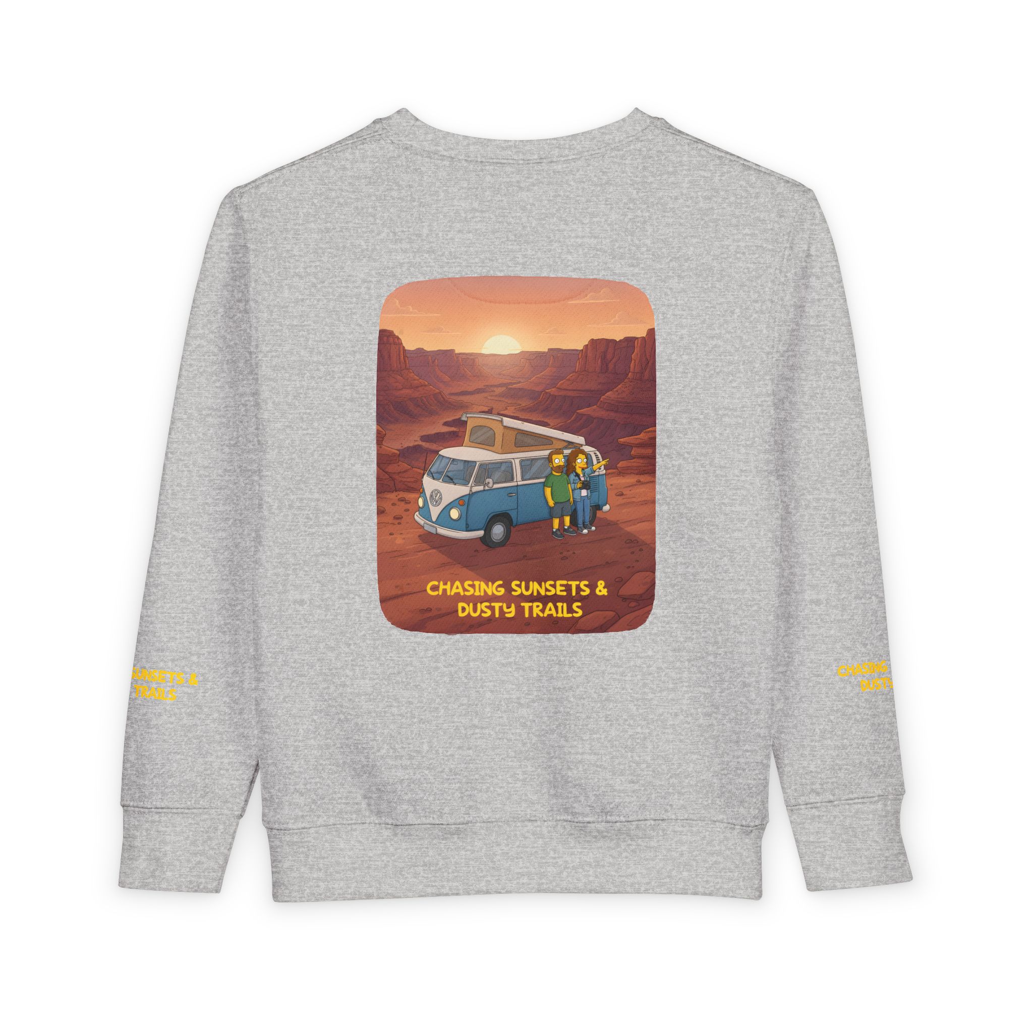 Toddler Sweatshirt - "Chasing Sunsets And Dusty Trails" (Design Sitcom-Line)