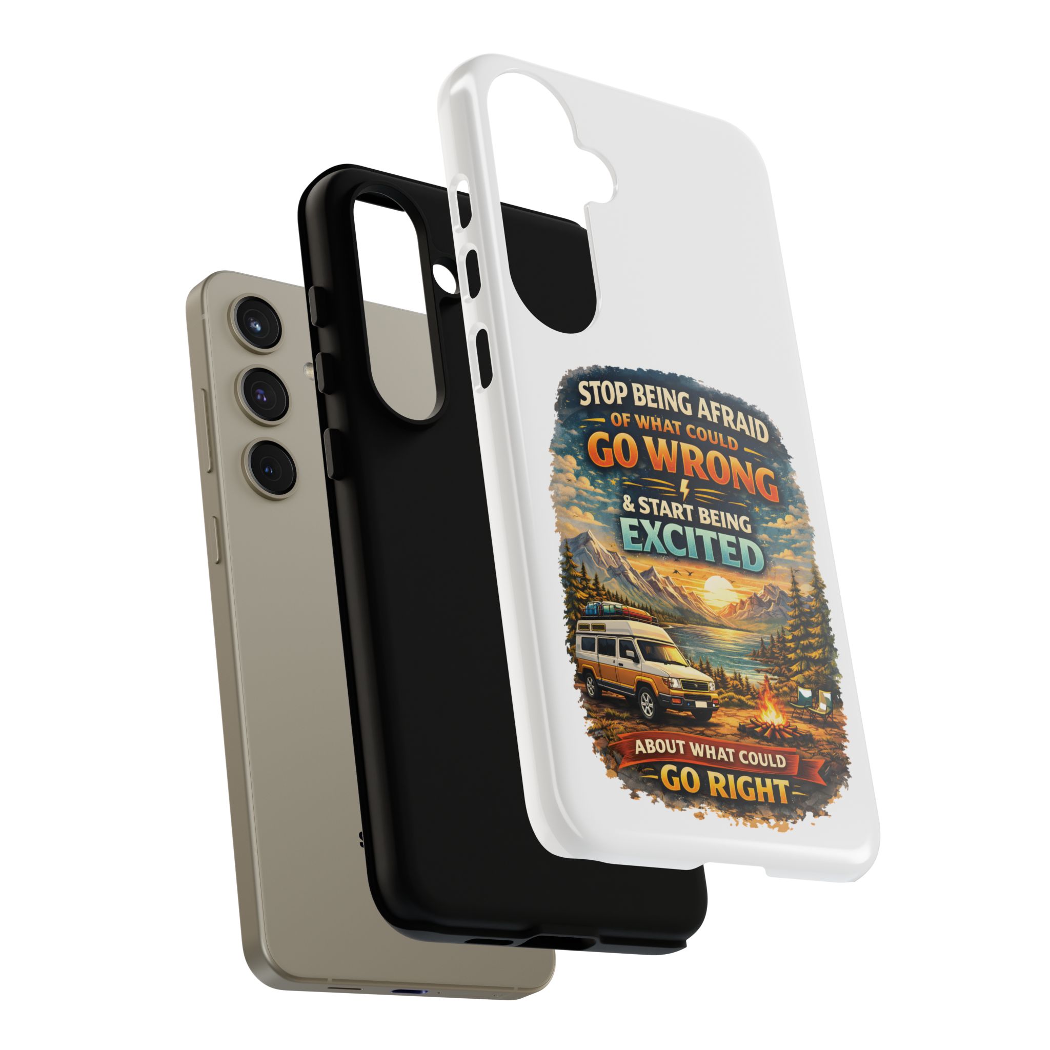 Phone Case — "Stop Being Afraid" (Design Scenic-Line)