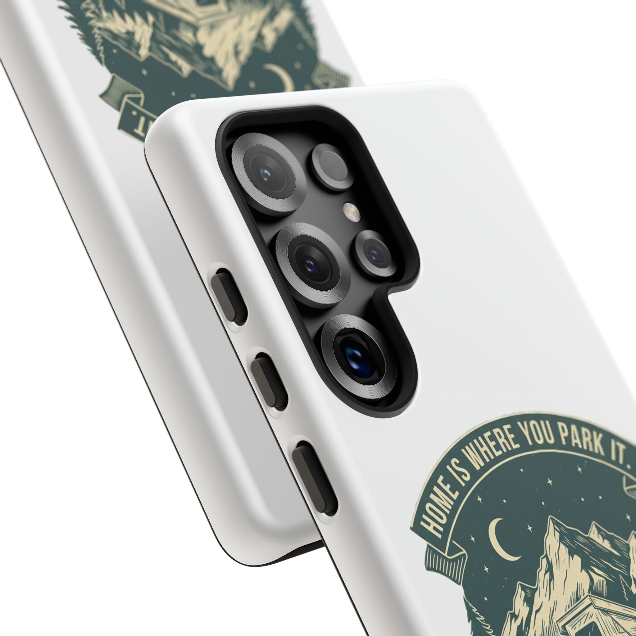 Phone Case — "Home Is Where You Park It-Adventure is the destination" Camper Van Design