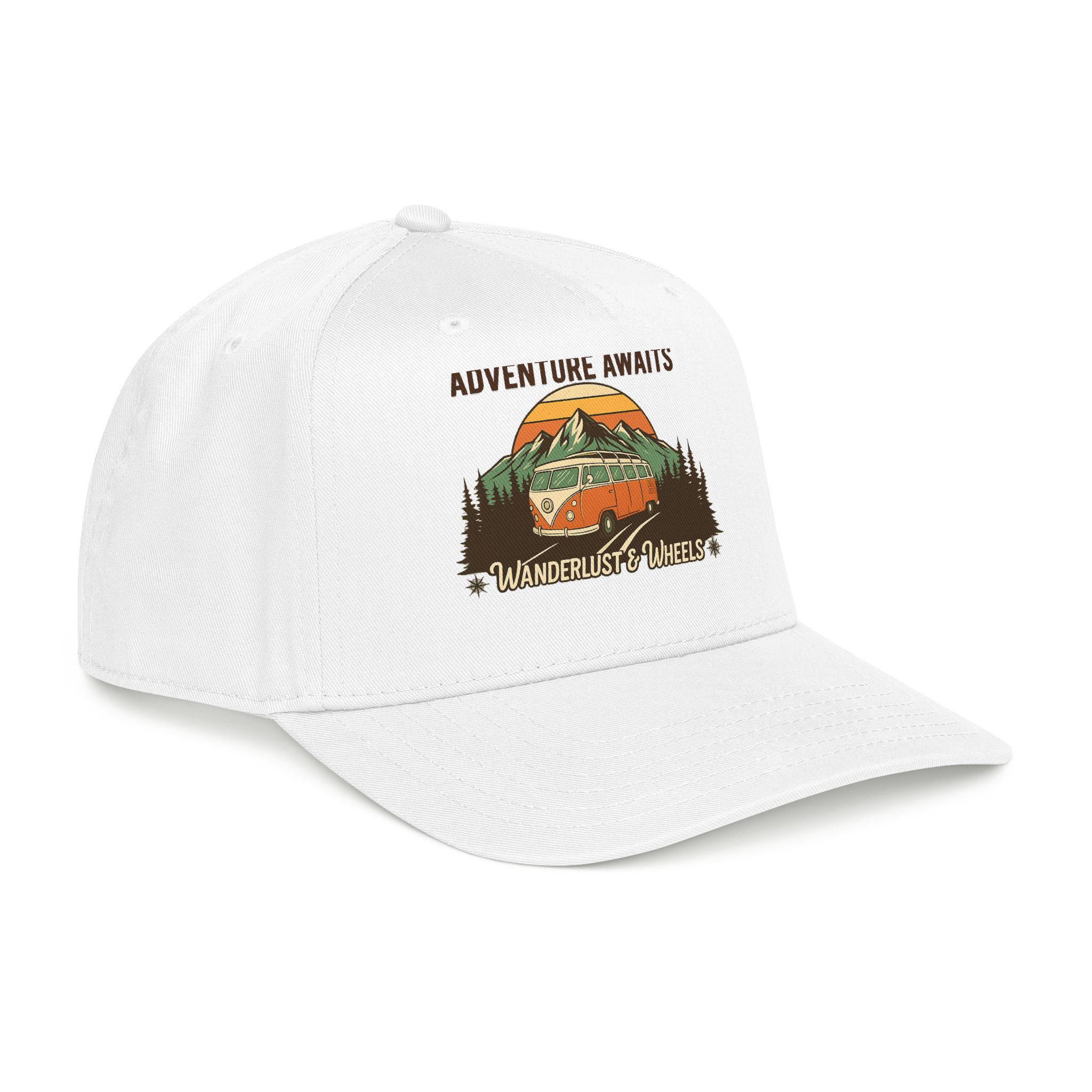 Baseball Cap - "Home Is Where You Adventure Awaits" Mid Profile Baseball Cap