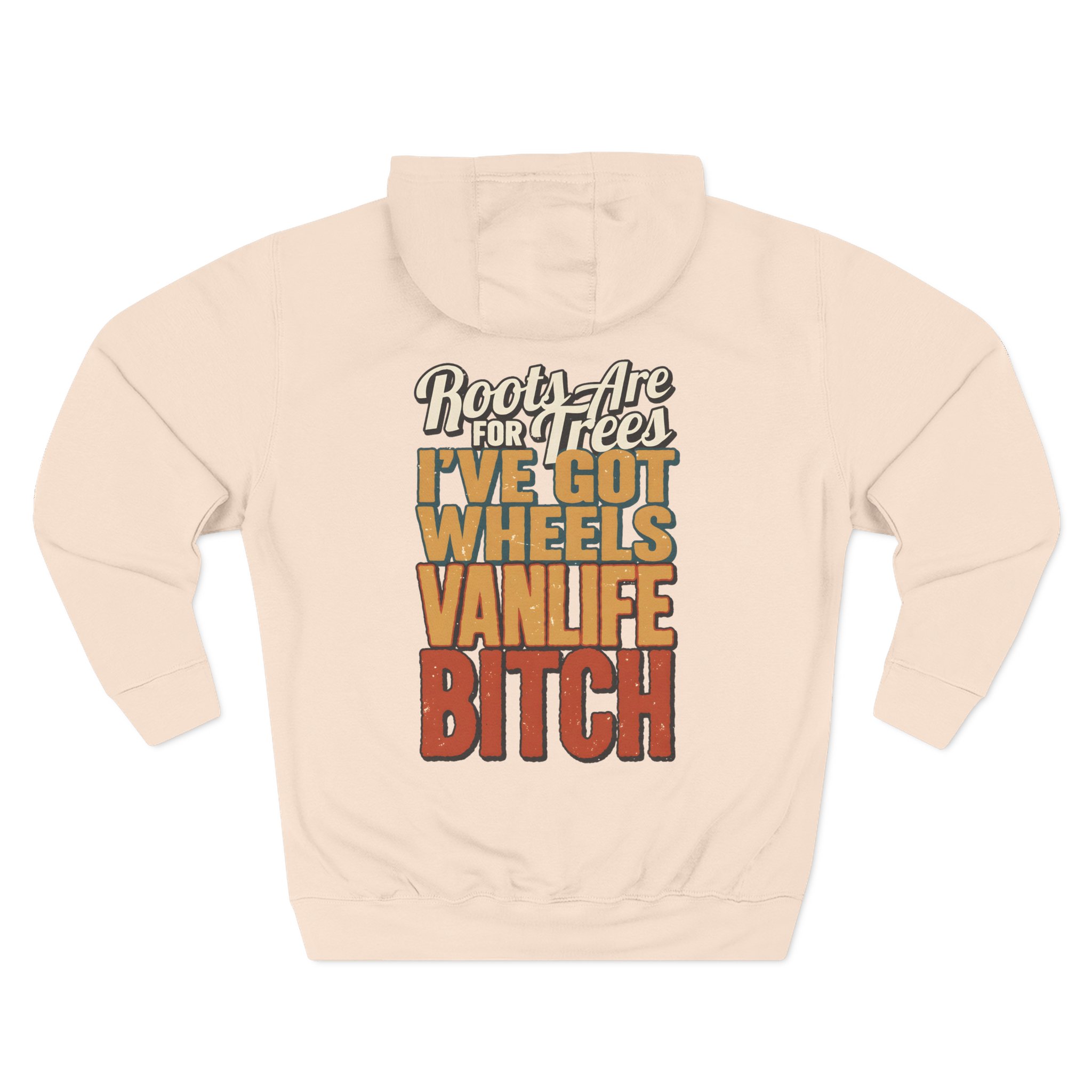 Three-Panel Fleece Hoodie - "Roots Are For Trees" Design F**K-Line