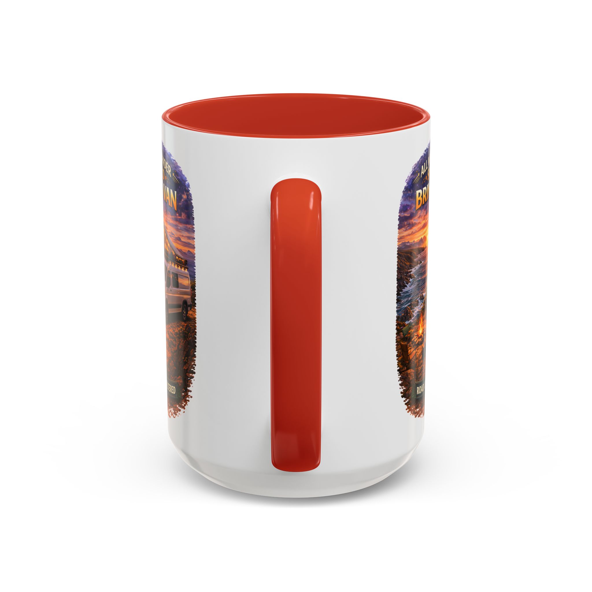 8289208752501989953_2048.jpeg Accent Coffee Mug (11, 15oz) — "All Who wander Should Bring A Van" Design Scenic-Line