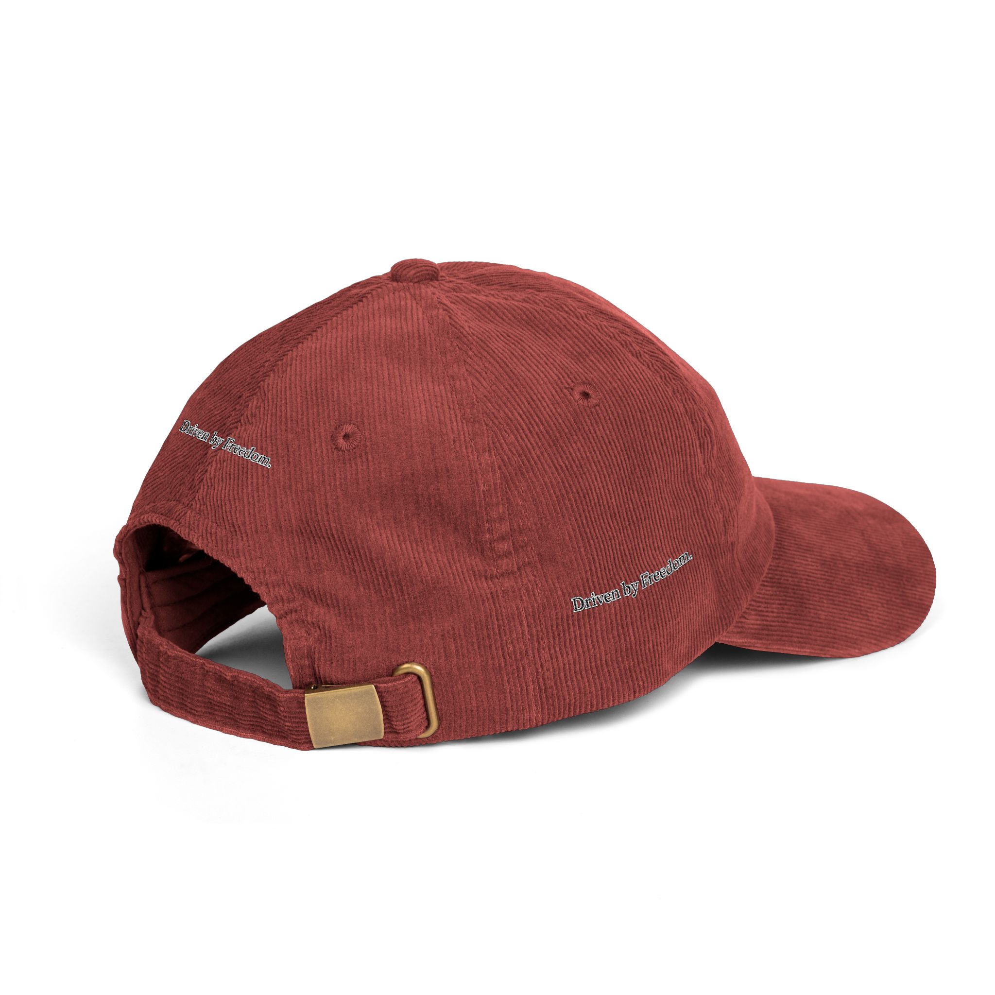 8291941409351571587_2048-1.jpeg Vintage Corduroy Cap (Embroidery) — "Driven By Freedom" Embroidered Hat