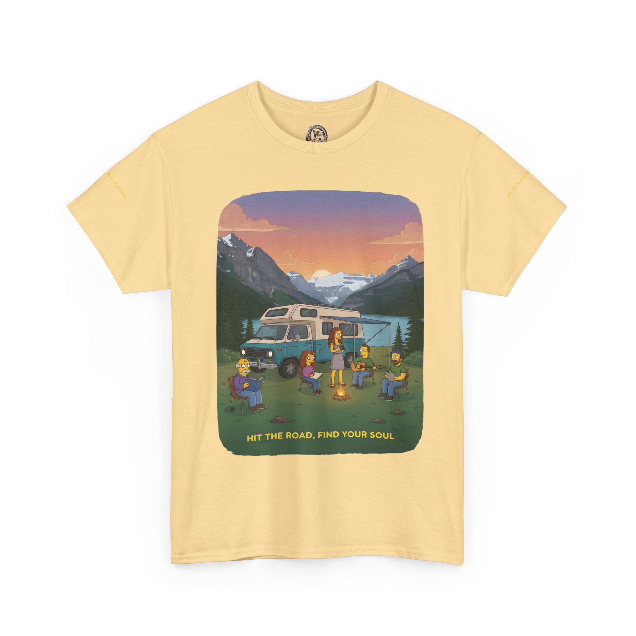 8294259166697732734_2048.jpeg Unisex Heavy Cotton Tee — "Hit The Road-Find Your Soul" Design Sitcom-Line