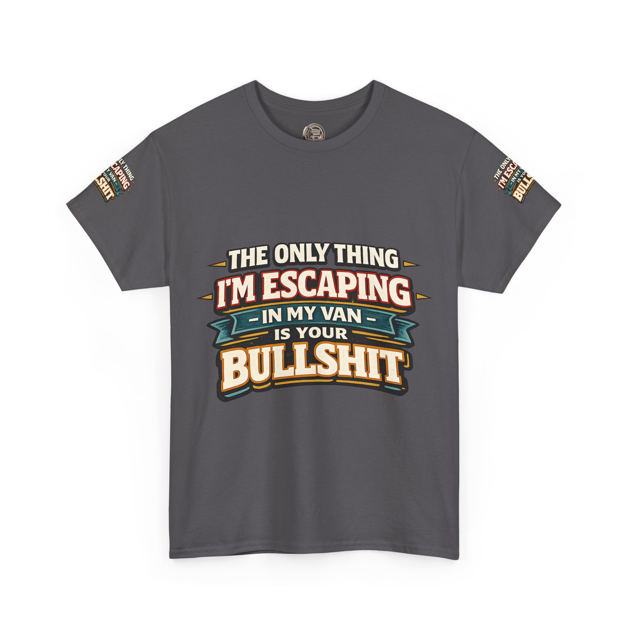 Unisex Heavy Cotton Tee — "The Only Thing I´m Escaping" Design F**K-Line