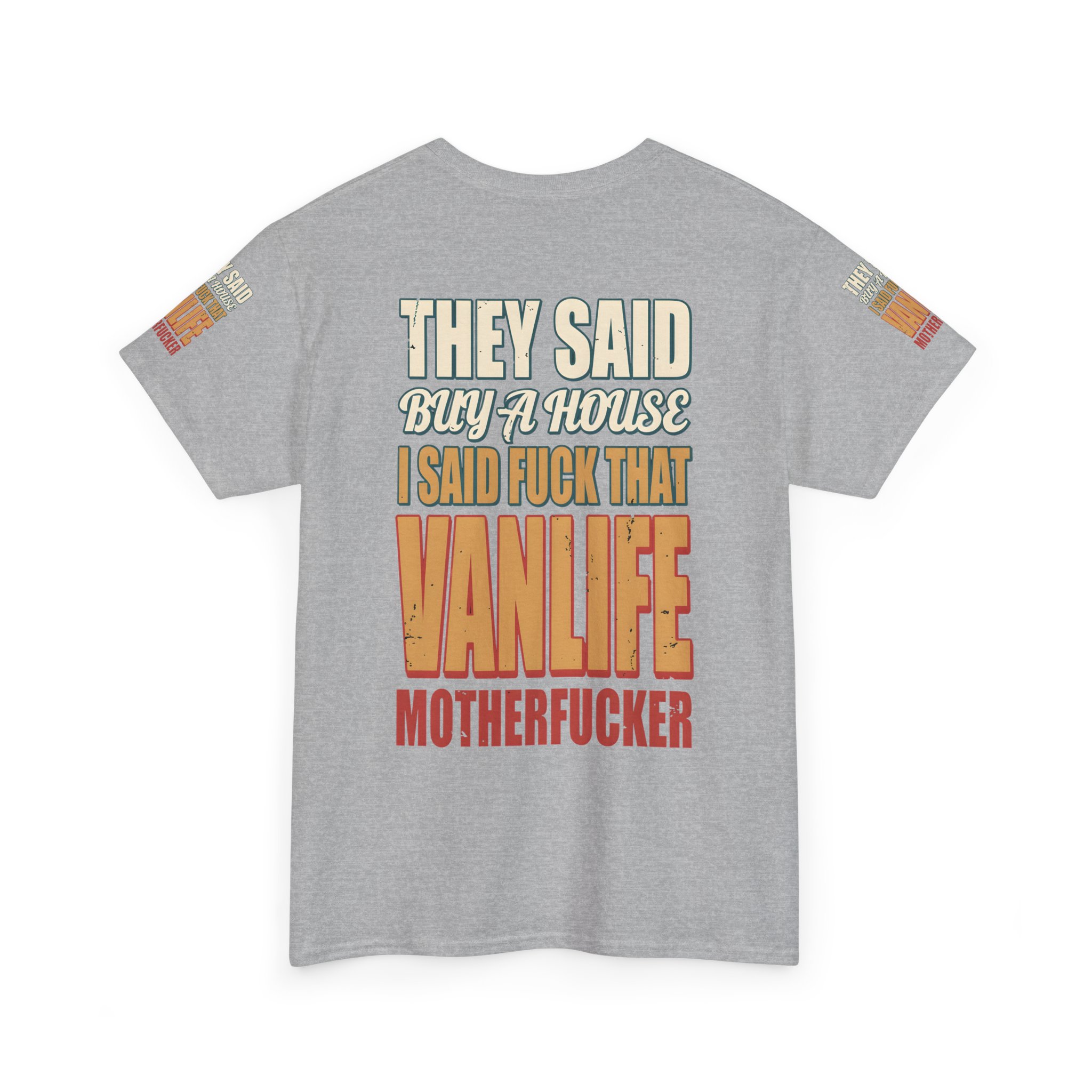 8319597820654296487_2048.jpeg Unisex Heavy Cotton Tee — "They Said Buy A House" Design F**K-Line