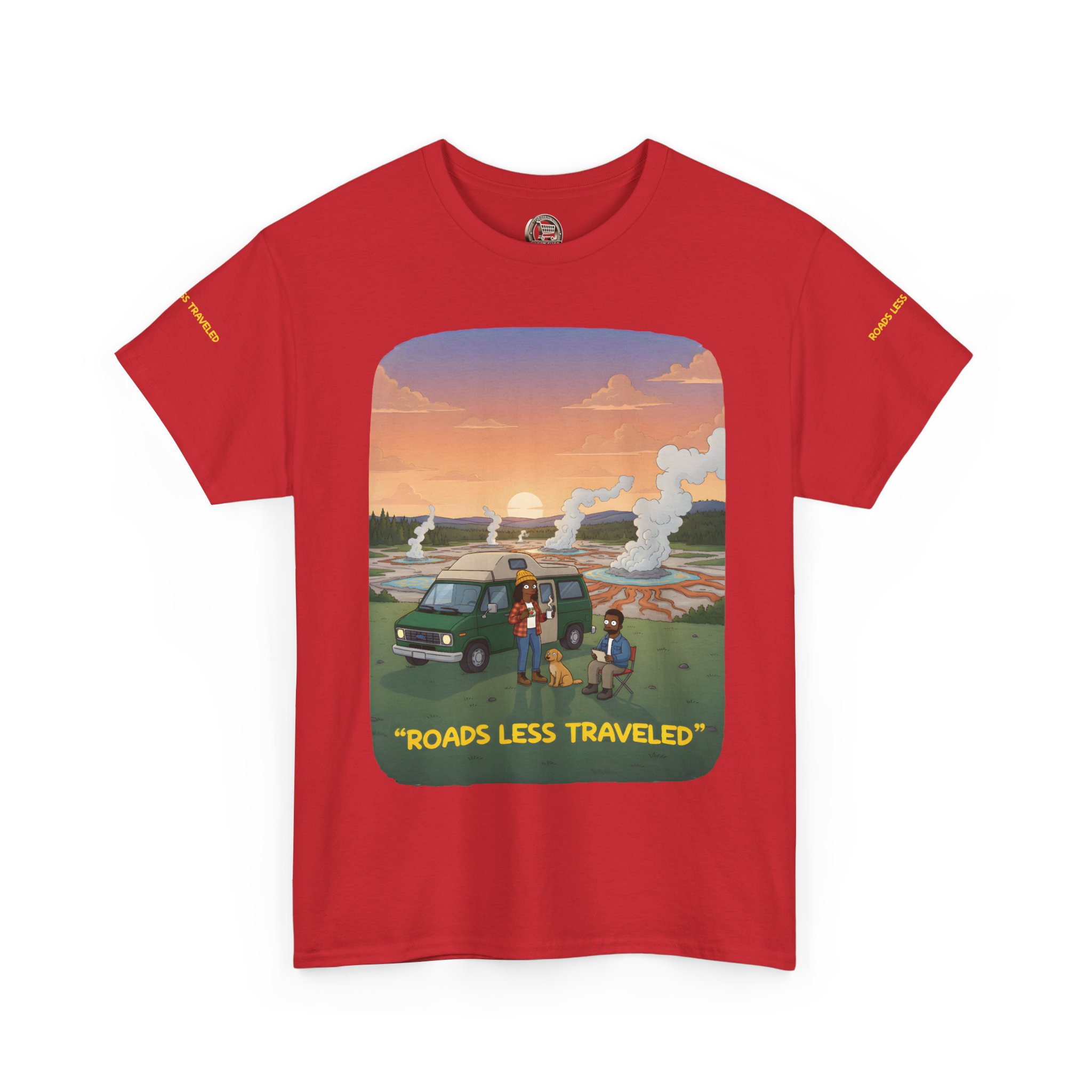 8321253543950814945_2048.jpeg Unisex Heavy Cotton Tee — "Roads Less Traveled" Design Sitcom-Line