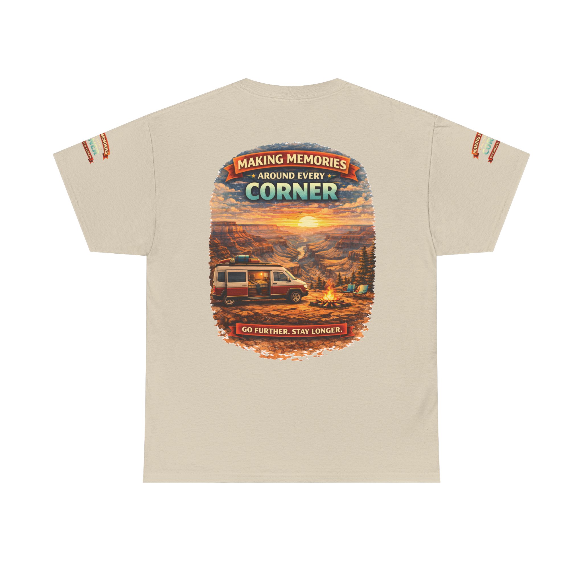 Unisex Heavy Cotton Tee — "Making Memories" Design Scenic-Line