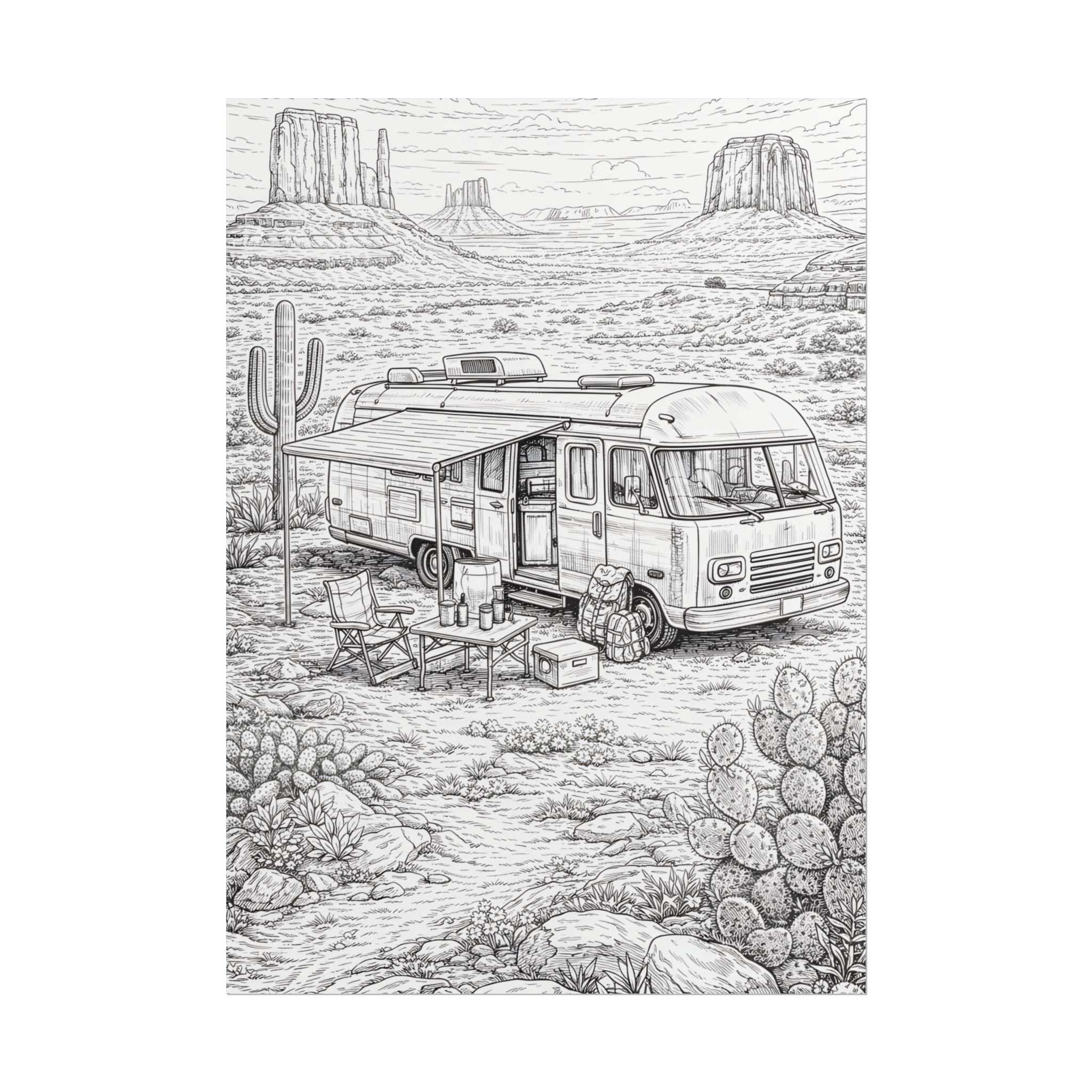 833789765825825540_2048-1.jpeg Campervan Poster — Vintage RV Camping Landscape Wall Art