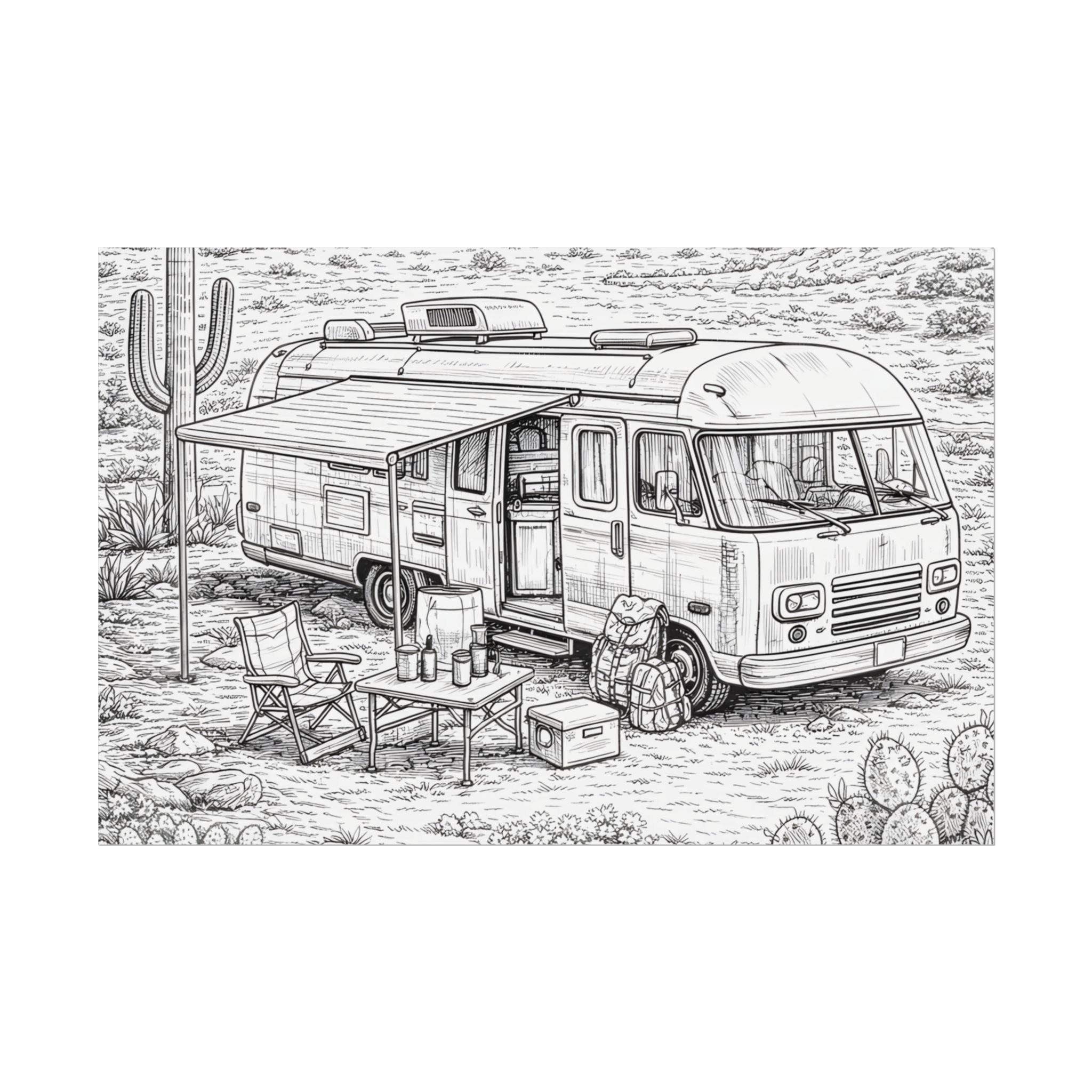 8350131106540918865_2048-1.jpeg Campervan Poster — Vintage RV Camping Landscape Wall Art