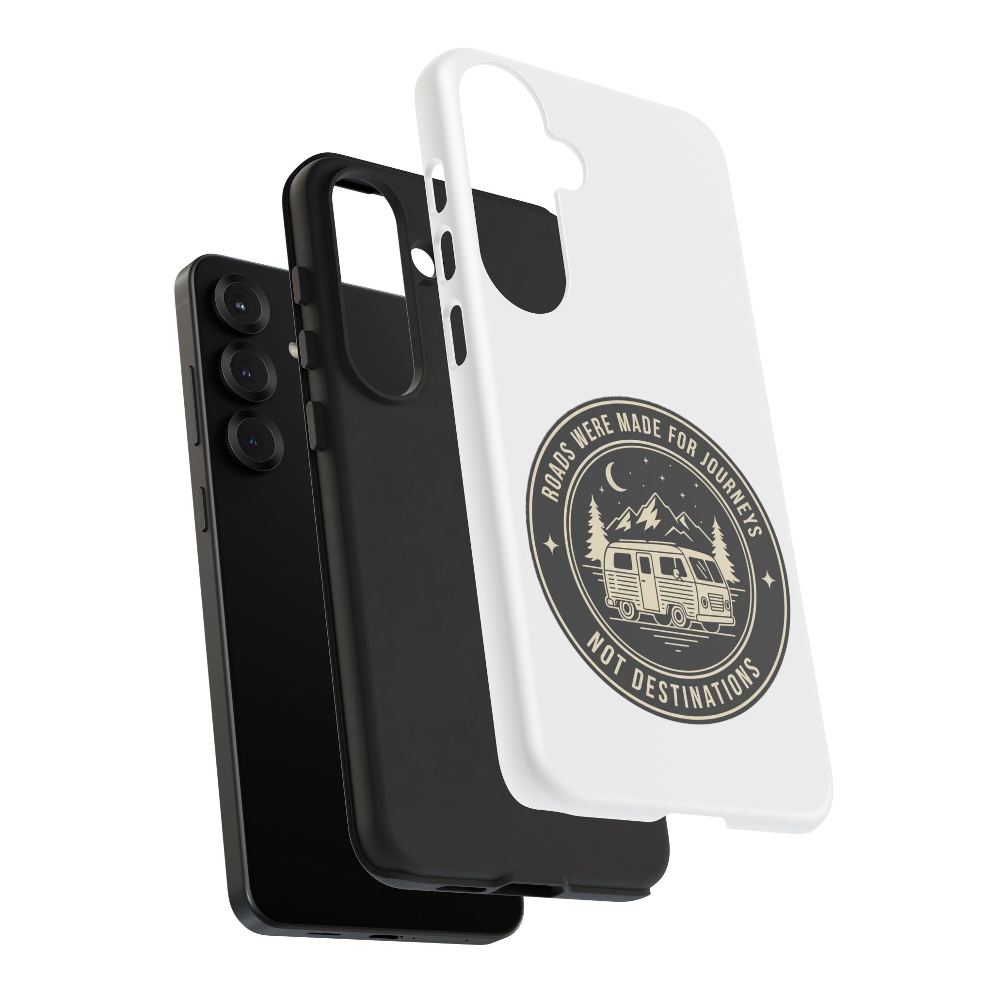 Phone Case — "ROAD WHERE MADE FOR JOURNEYS-NOT DESTINATIONS" Camper Van Design