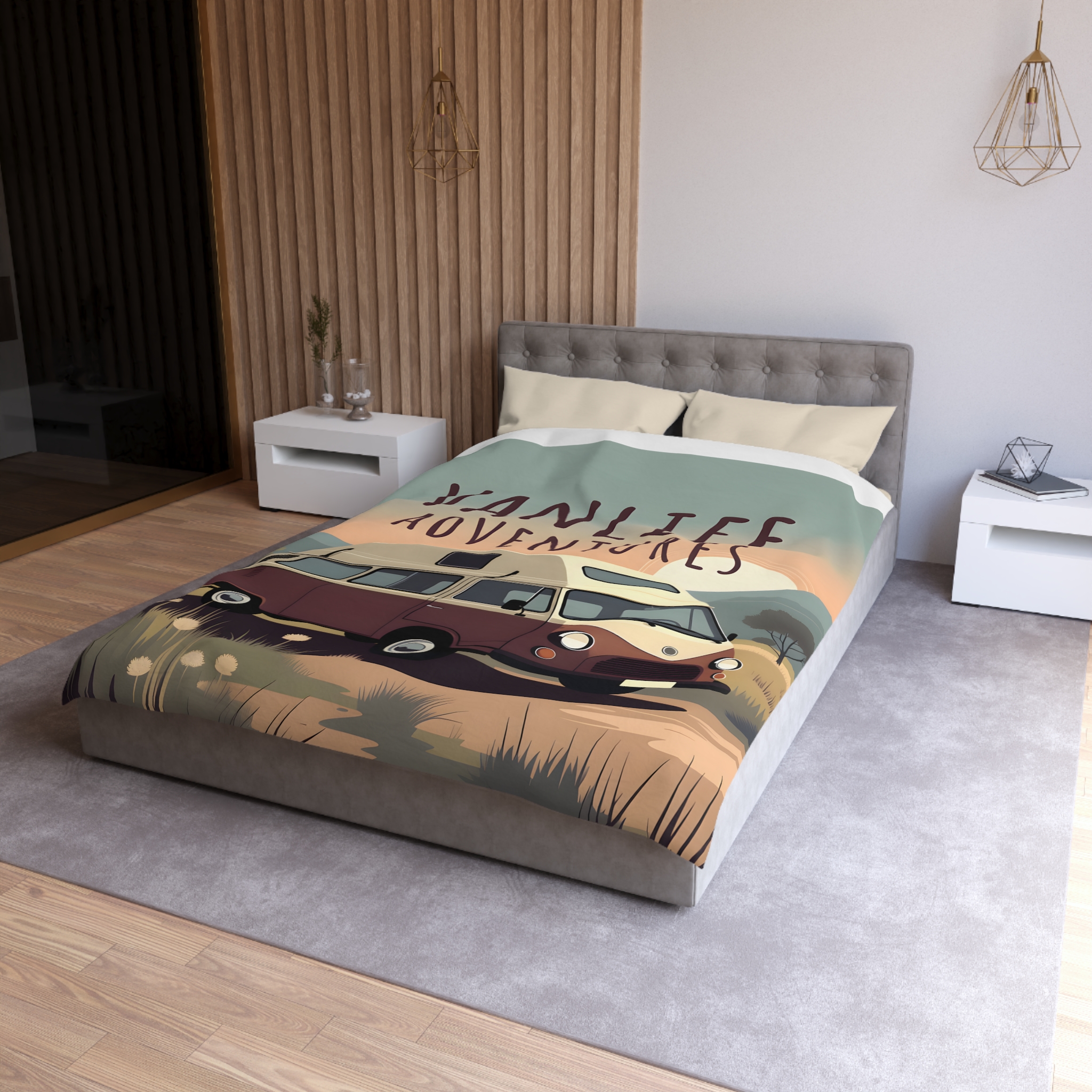 8359341707997247713_2048.jpeg Duvet Cover - 'Vanlife Adventures' Retro Camper Bedding