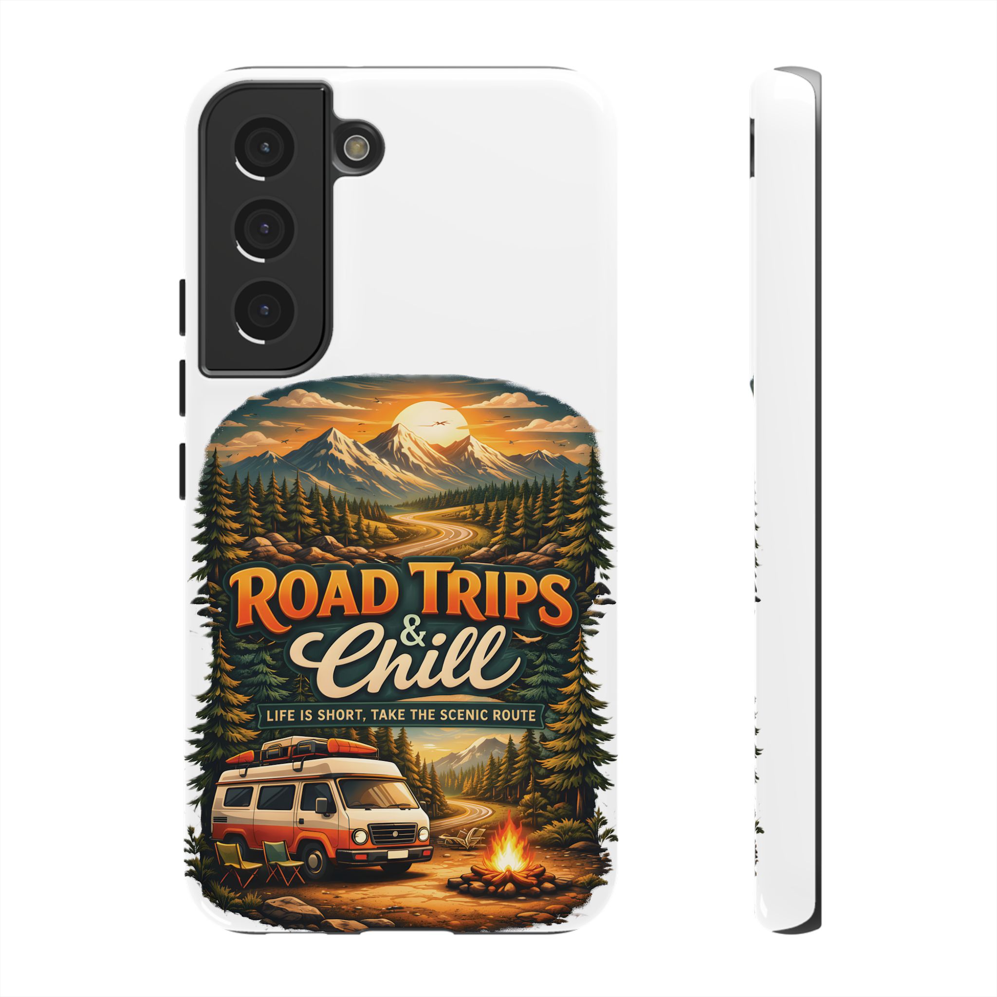 Phone Case — "Road Trips and Chill" (Design Scenic-Line)