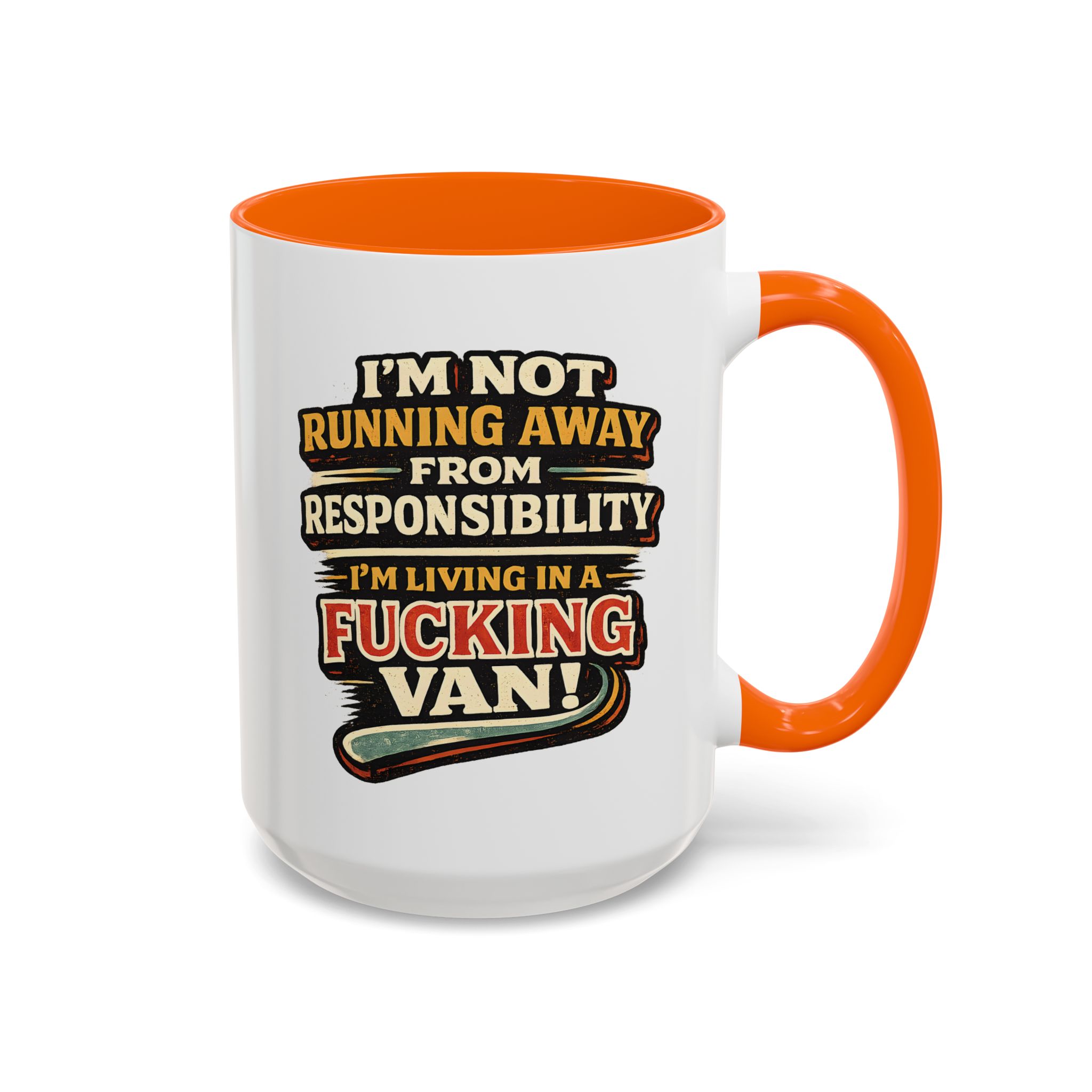 8383880928966263045_2048.jpeg Accent Coffee Mug (11, 15oz) — "I`m Not running Away" Design F**K-Line