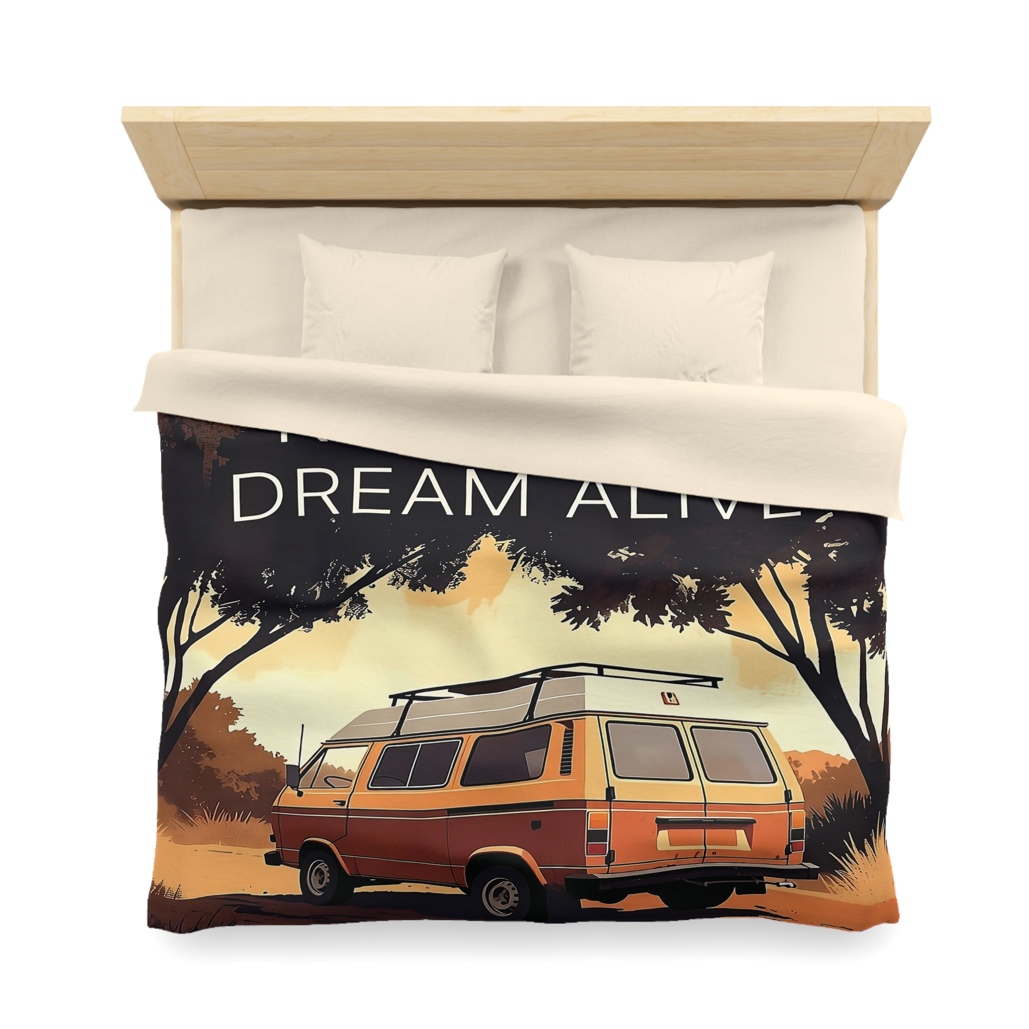 8390396807020573707_2048.jpeg Duvet Cover – "Vanlife Keep Your Dream Alive" Retro Camper Bedding
