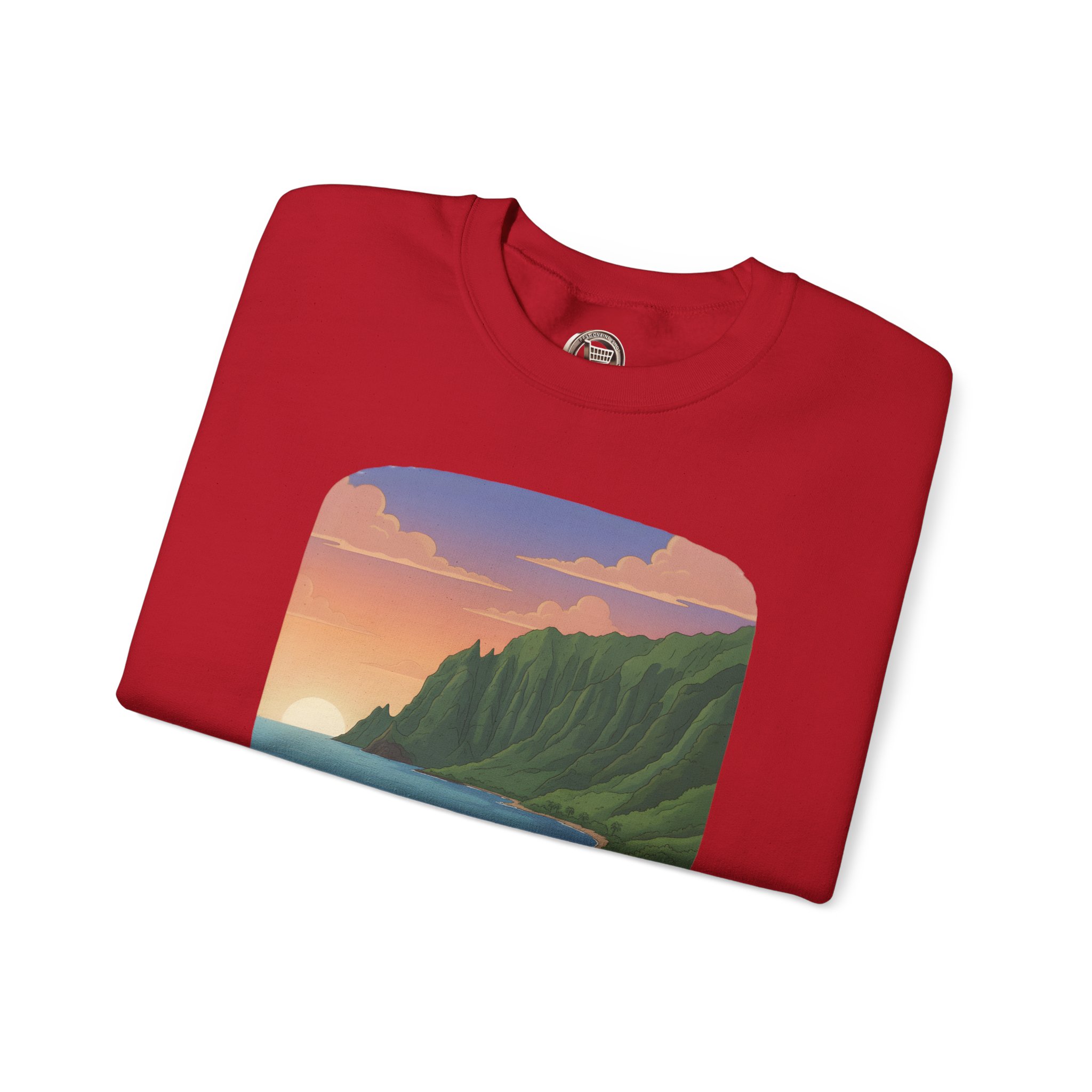 Unisex Heavy Blend™ Crewneck Sweatshirt — "Take Only Memories-Leave Only Footprints" Design Sitcom-Line