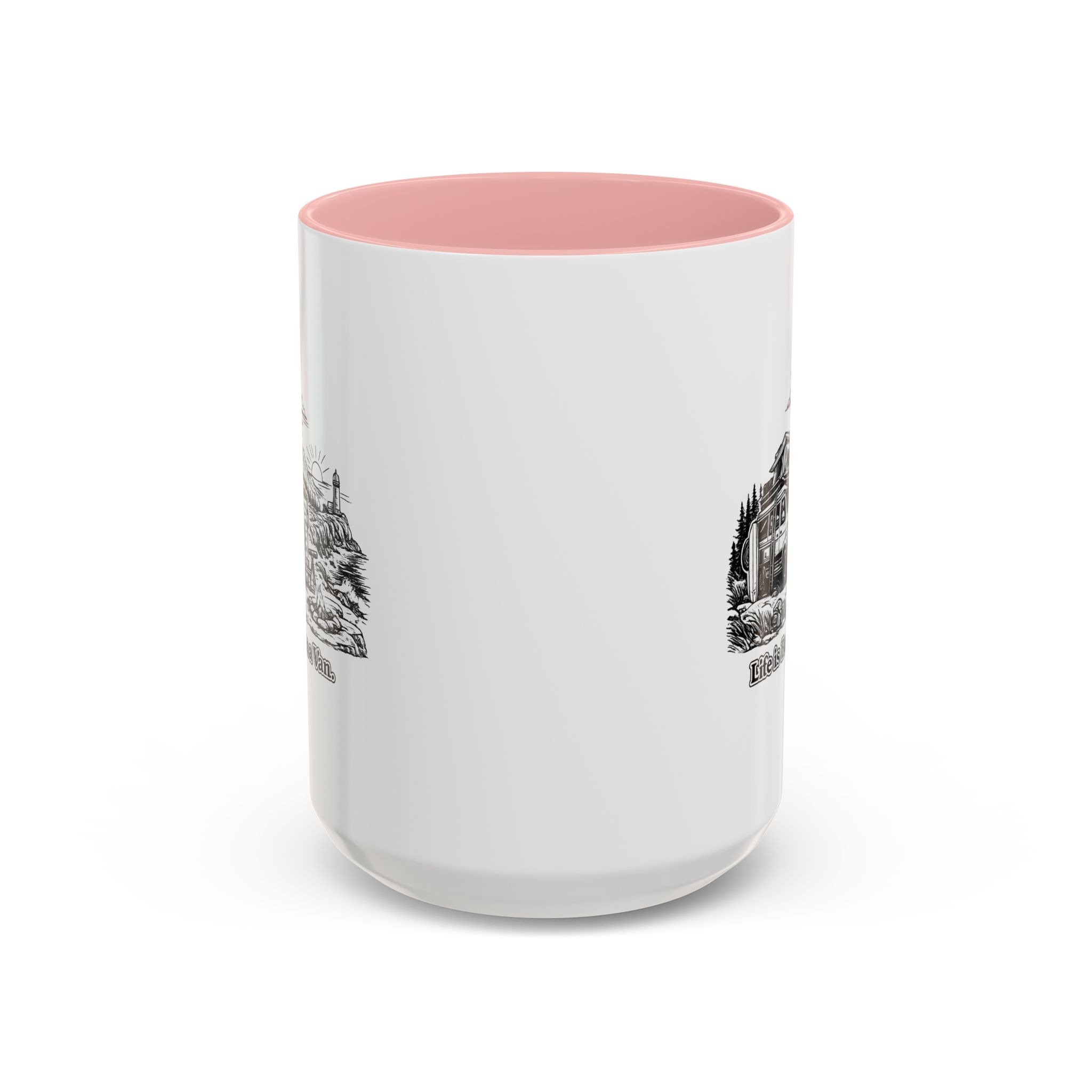 8403320322246462049_2048.jpeg Accent Coffee Mug (11, 15oz) — "Life Is Better In A Van" Design Minimal-Line