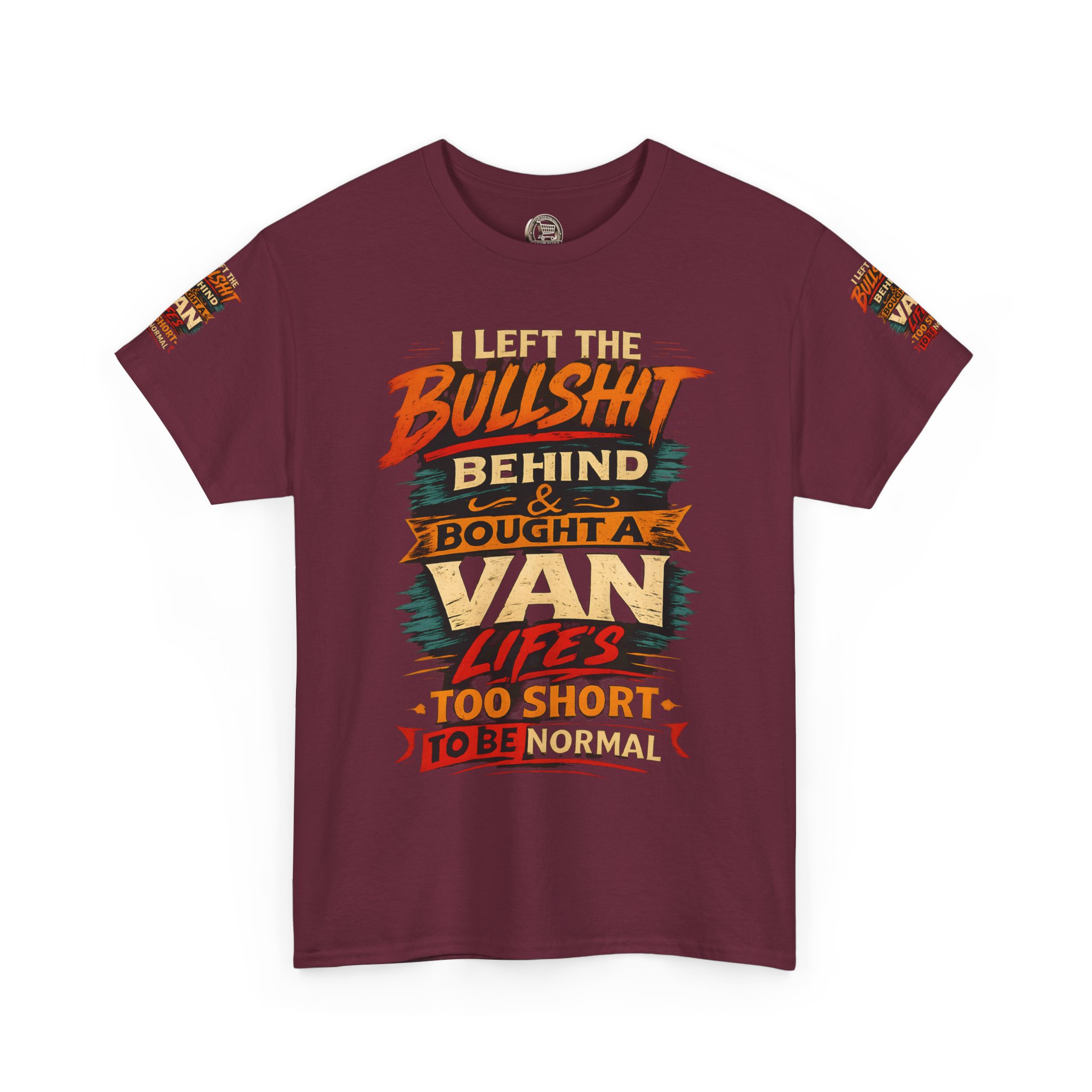8408877247916217861_2048.jpeg Unisex Heavy Cotton Tee — "I Left The Bullshit" Design F**K-Line