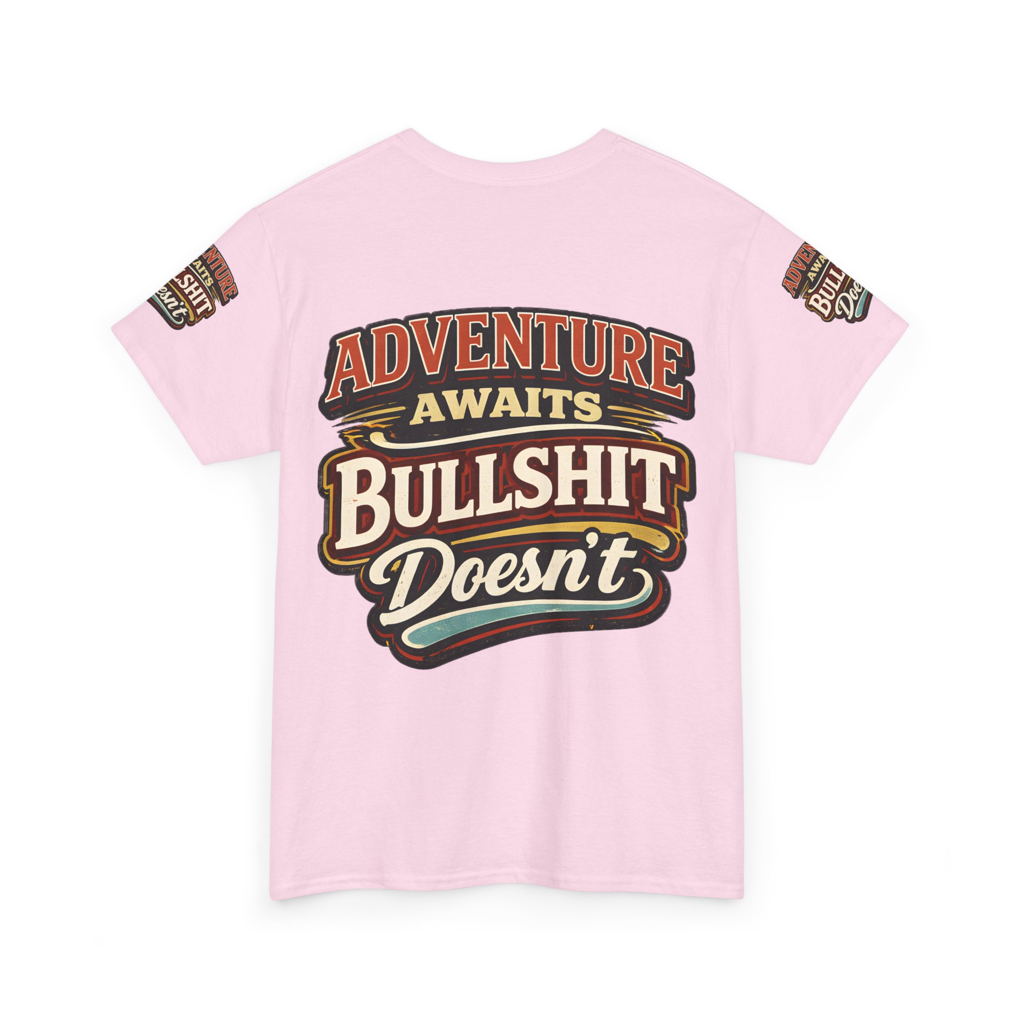 Unisex Heavy Cotton Tee — "Adventure Awaits" Design F**K-Line
