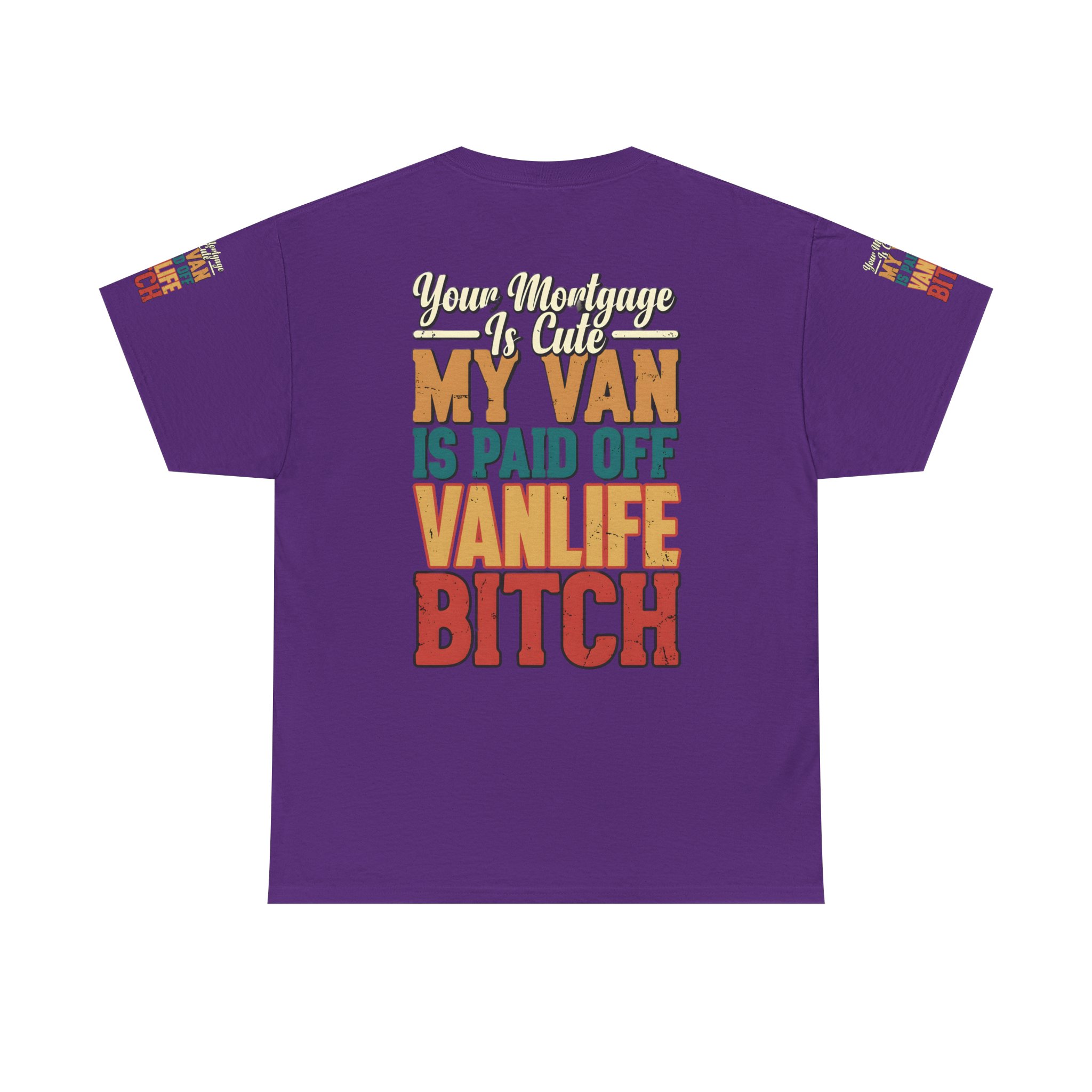 Unisex Heavy Cotton Tee — "Your Mortgage Is Cute" Design F**K-Line