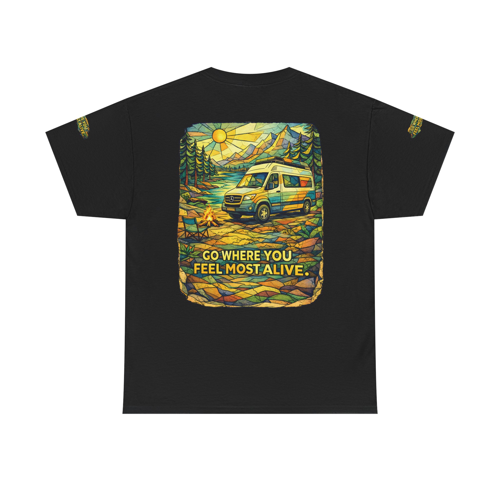 8421350673536229158_2048.jpeg Unisex Heavy Cotton Tee — "Go Where You Feel Most Alive" Design Cubic-Line