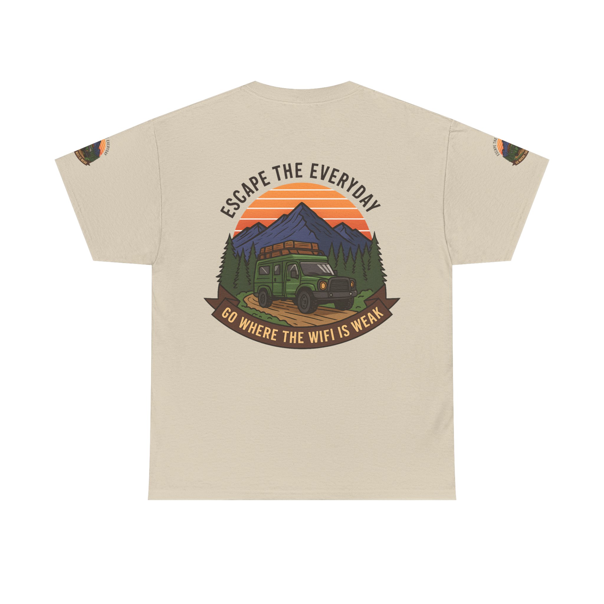 8456870474966414006_2048.jpeg Unisex Heavy Cotton Tee — "Go Where the WiFi Is Weak" Adventure Shirt