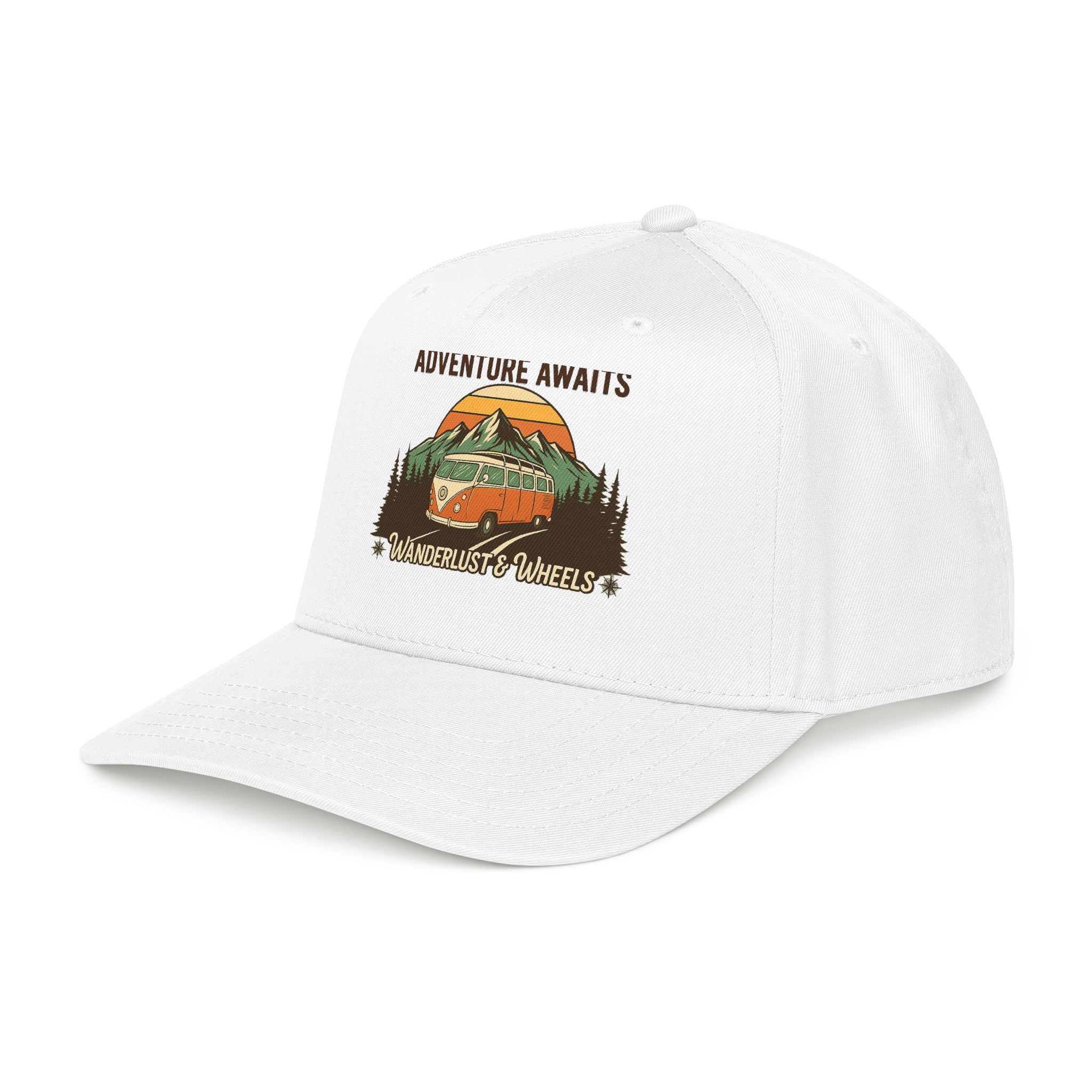 Baseball Cap - "Home Is Where You Adventure Awaits" Mid Profile Baseball Cap