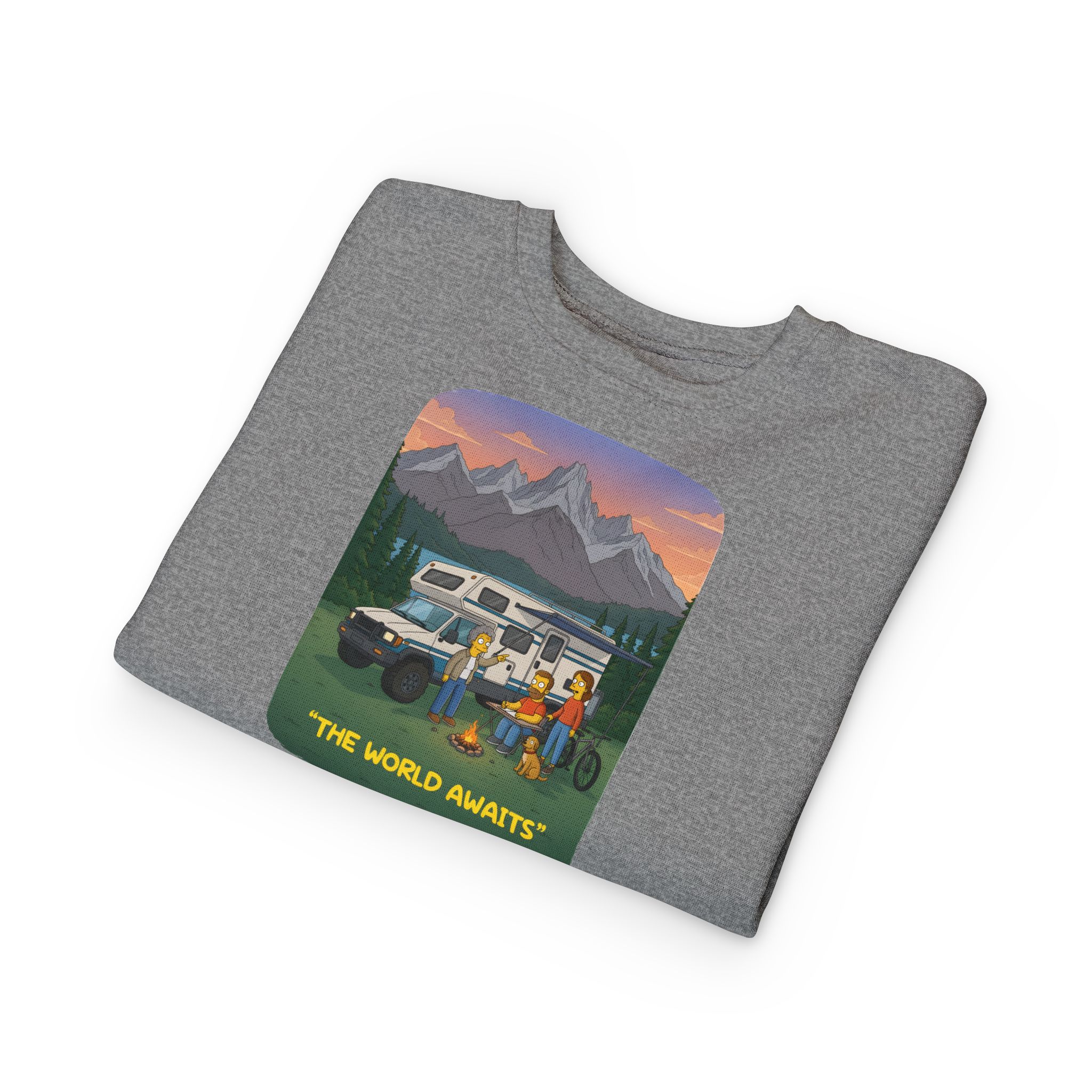 Toddler Sweatshirt - "The World Awaits" (Design Sitcom-Line)