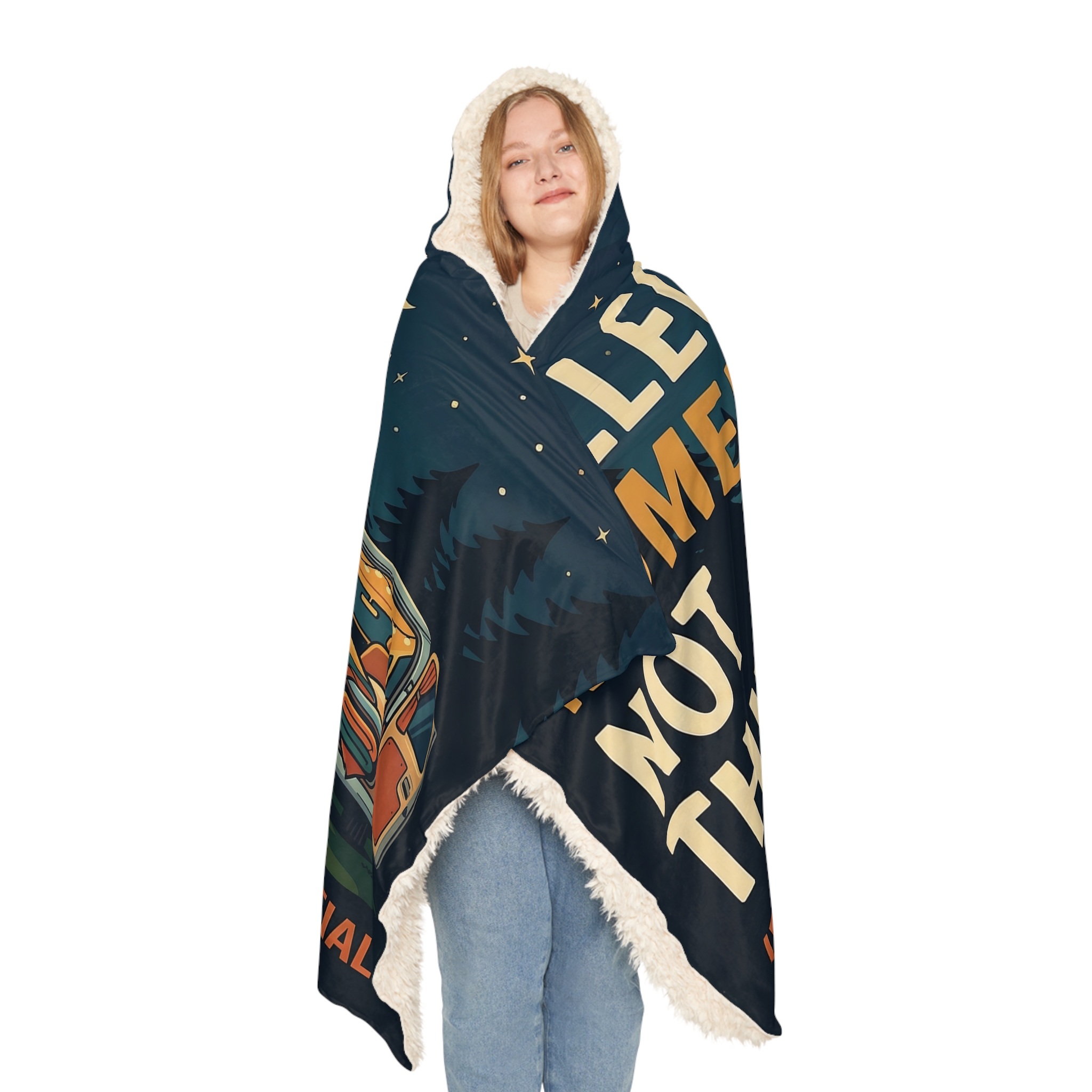 Hooded Blanket — ("Collect Moments, Not Things") Camping Van Life Snuggle Blanket