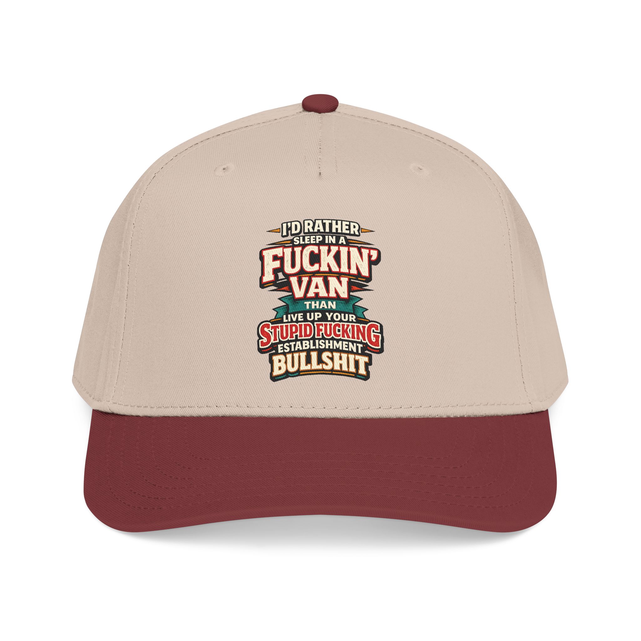 Baseball Cap - "I´d Rather Sleep in A Fucking Van" Design F**K-Line