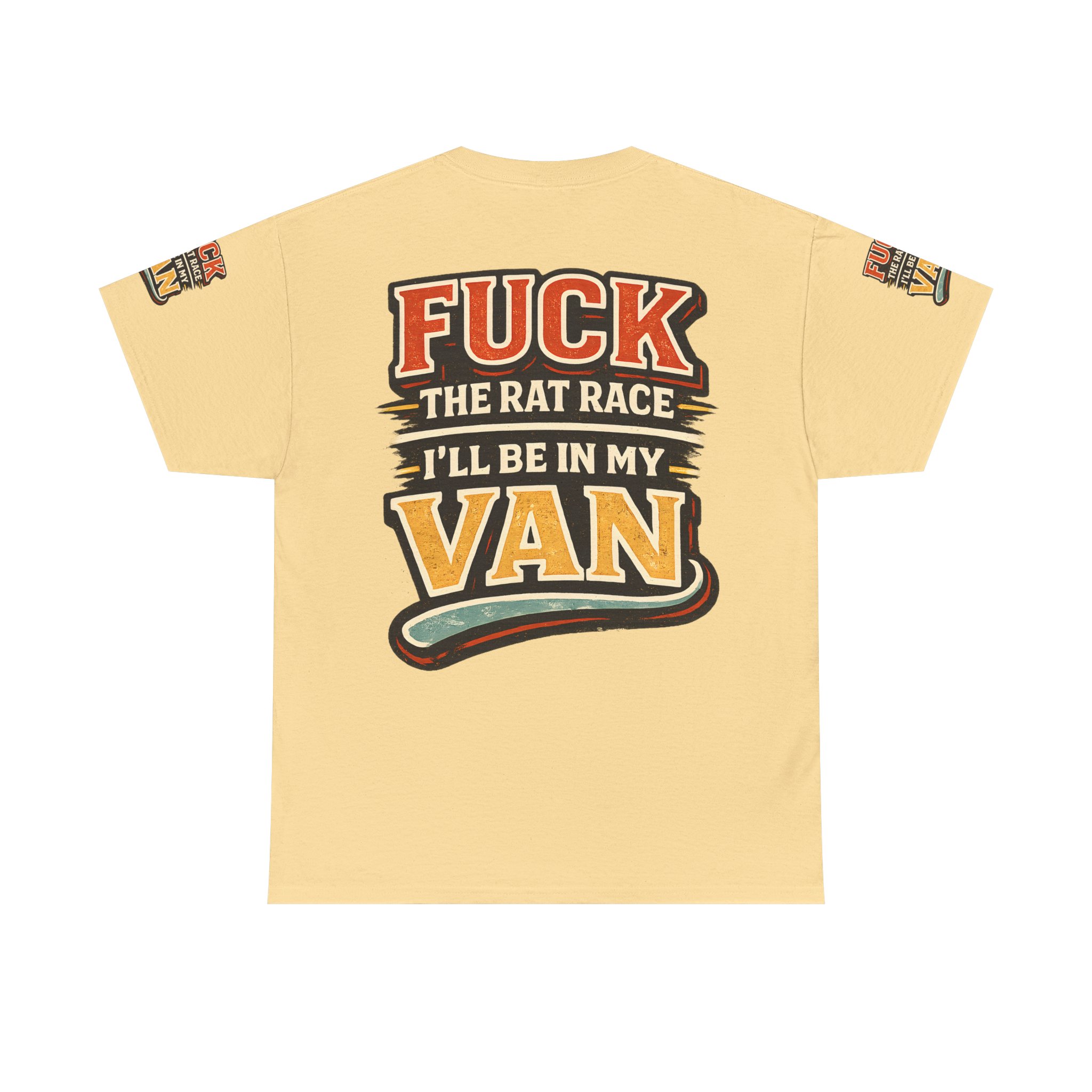 8493096881610106658_2048.jpeg Unisex Heavy Cotton Tee — "Fuck The Rat Race" Design F**K-Line