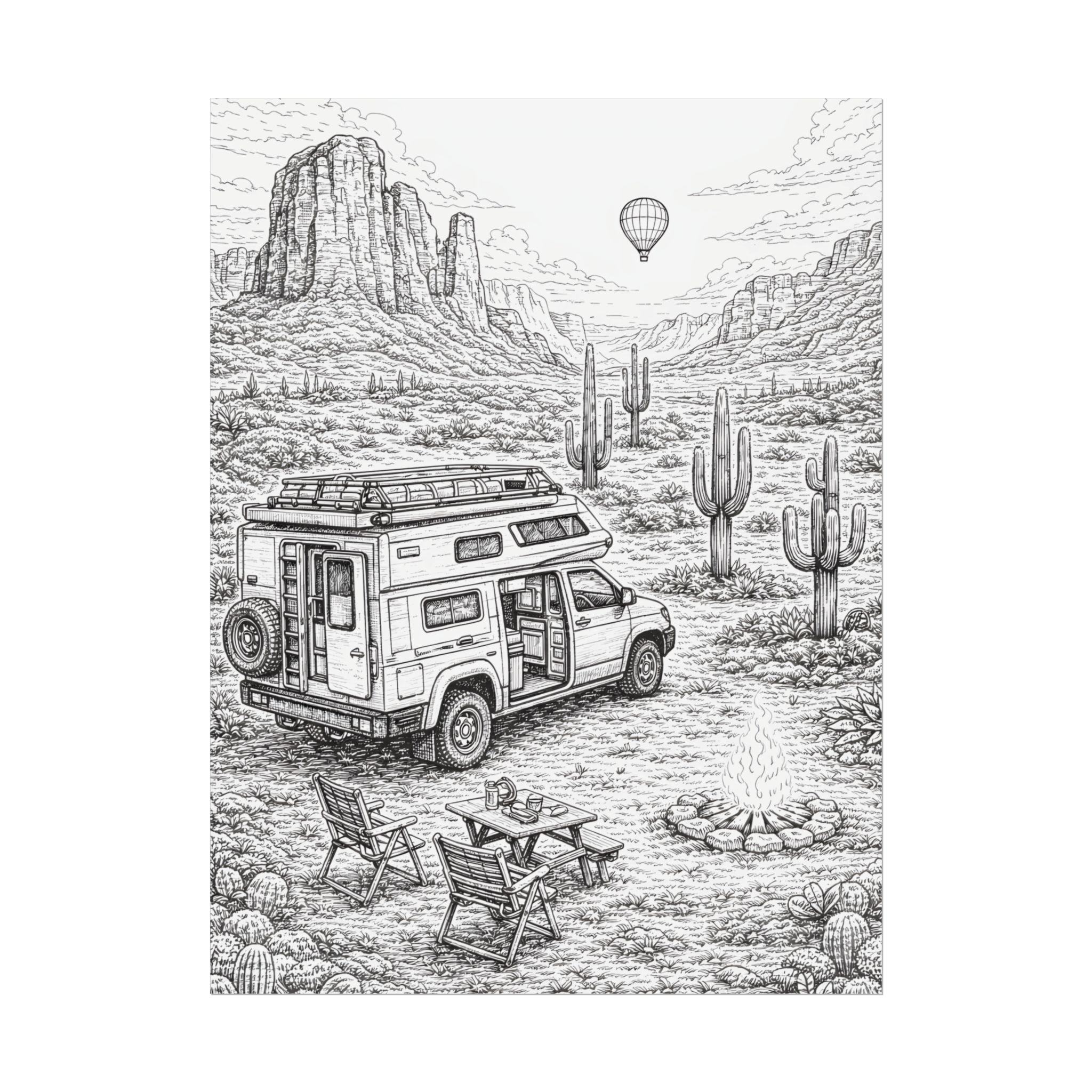 8503771015958261174_2048-1.jpeg Campervan Poster — Vintage RV Camping Landscape Wall Art