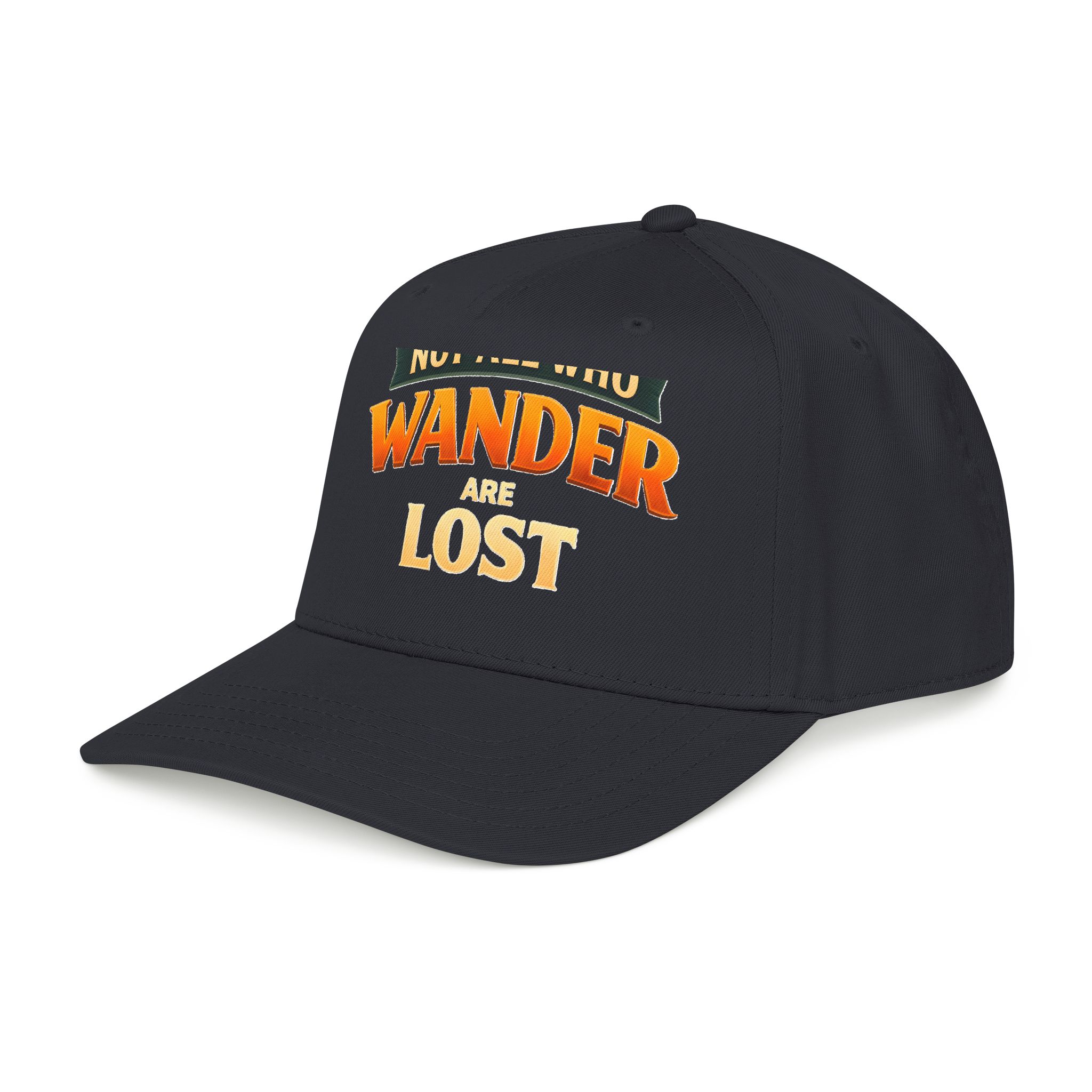 Baseball Cap - "Not All Who Wander Are Lost" Design Scenic-Line