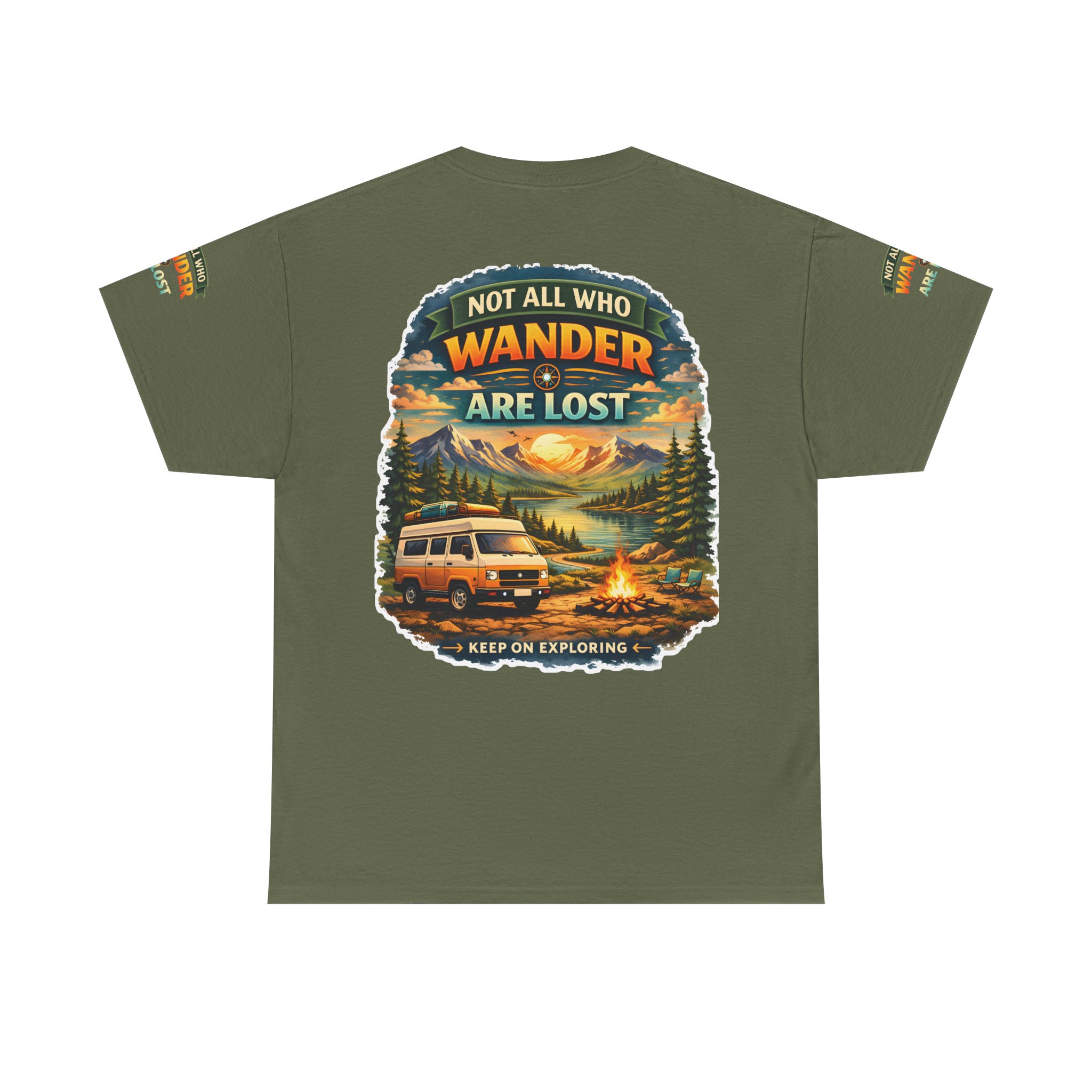8509207003571748151_2048.jpeg Unisex Heavy Cotton Tee — "Not All Who Wander Are Lost" Design Scenic-Line