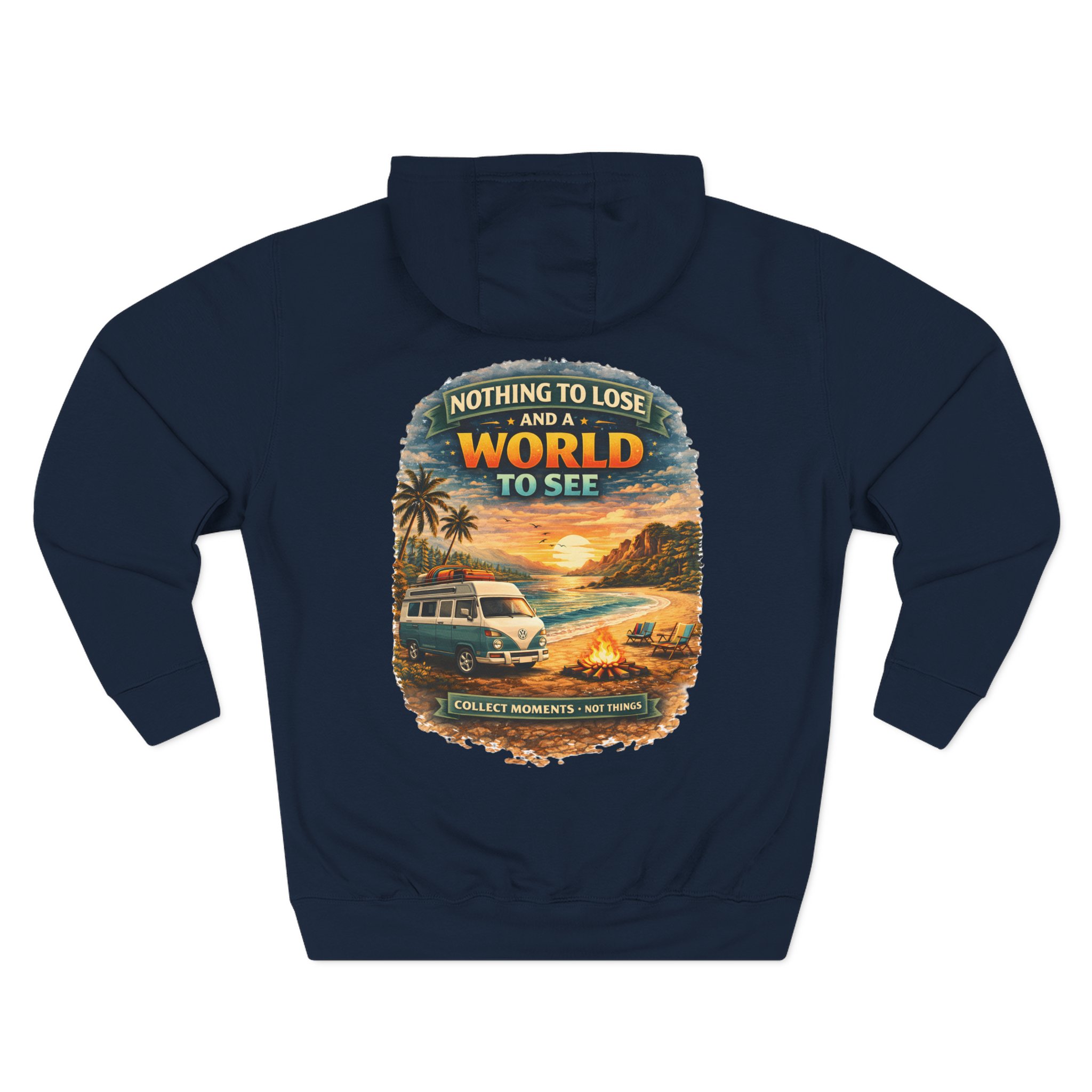 Three-Panel Fleece Hoodie - "Nothing To Lose" Design Scenic-Line