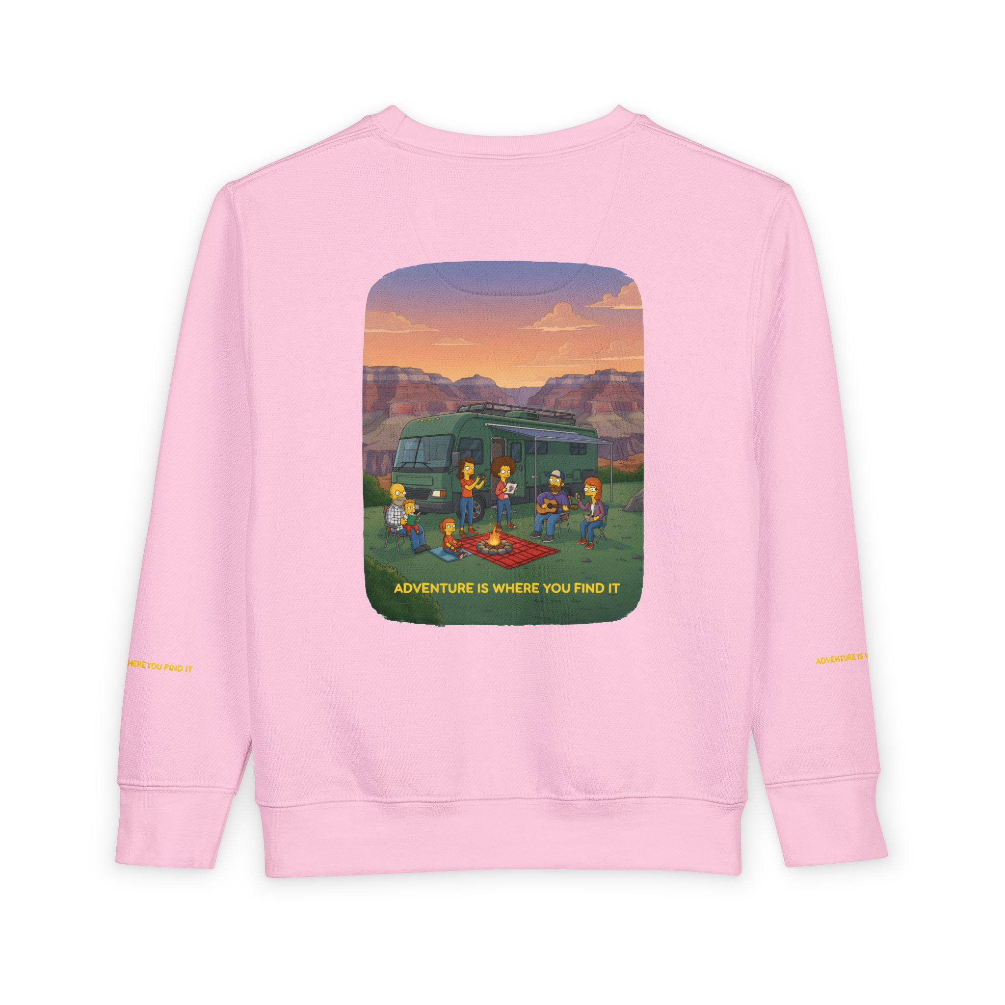 Toddler Sweatshirt - "Adventure Is Where You Find It" (Design Sitcom-Line)